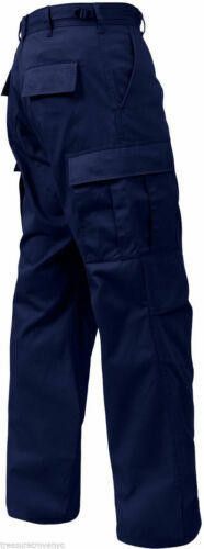 Designer Military Midnight Blue Cargo Battle Dress Uniform Pants Size ONE SIZE - 2 Thumbnail