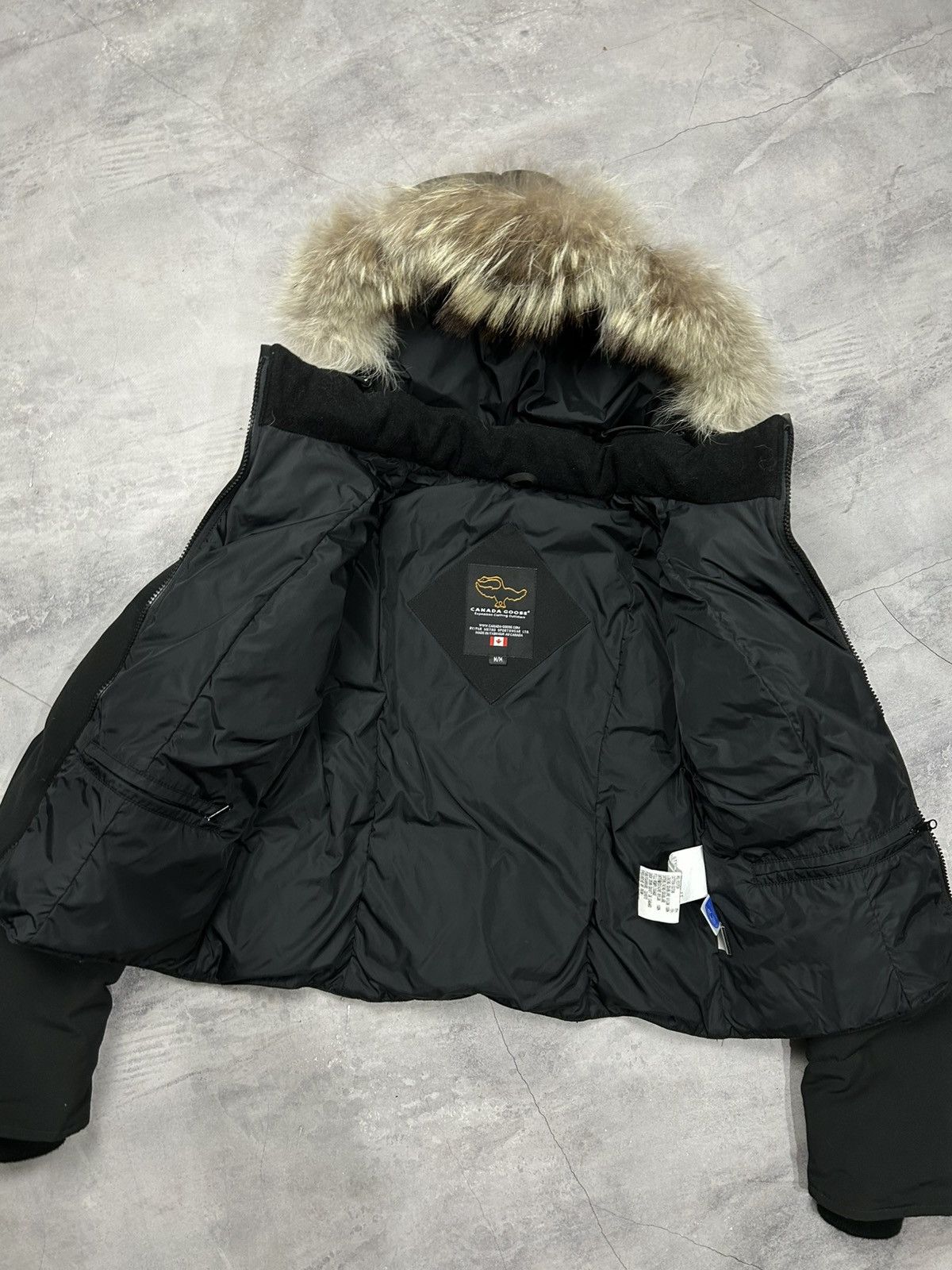 Canada Goose × Vintage Canada Goose Black Chilliwack Bomber Small Black Size S / US 4 / IT 40 - 6 Thumbnail