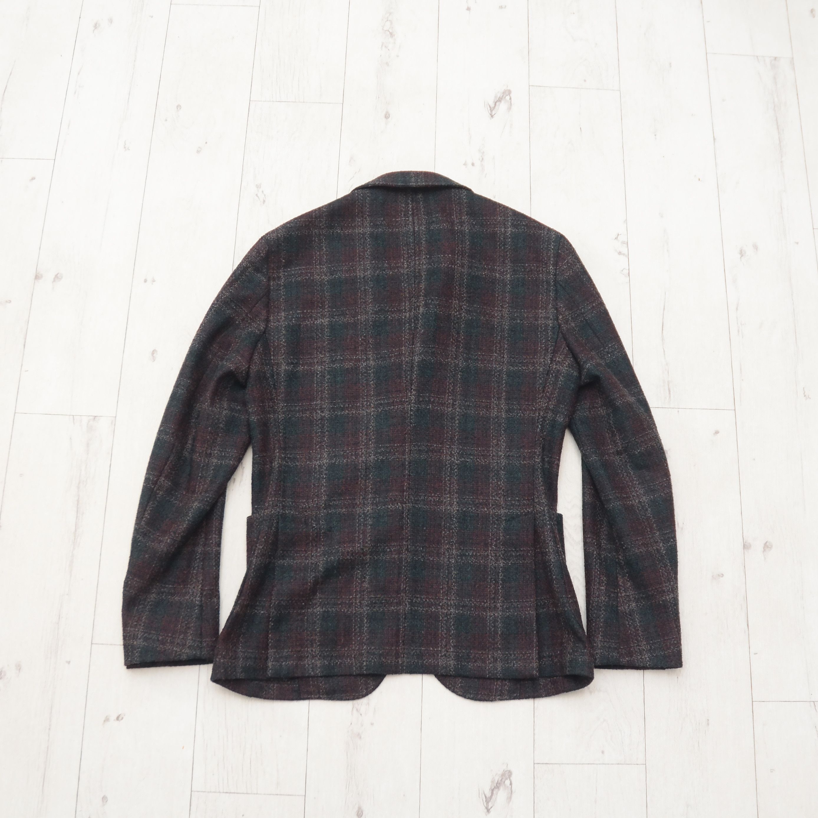 Designer × Paoloni PAOLONI CASUAL MEN BLAZER Tweed Check SLIM WOOL Sport Coat Size 36R - 10 Thumbnail