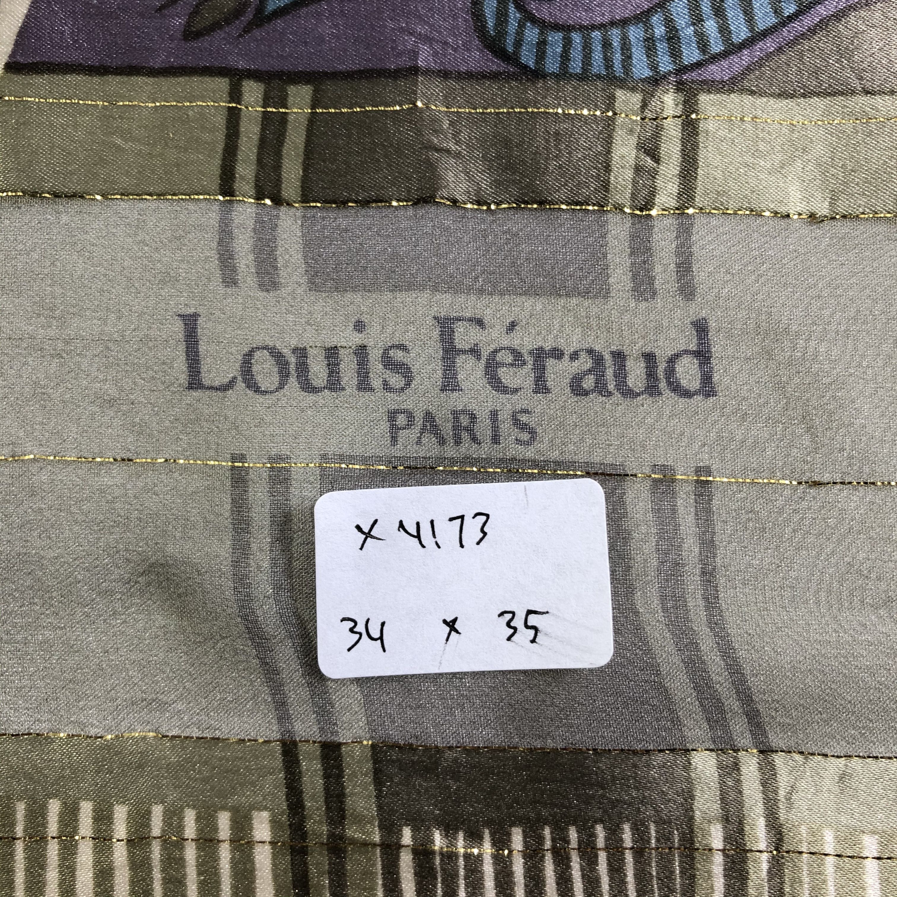 Louis Feraud × Vintage Vintage Louis Feruad Silk Scarf Size ONE SIZE - 6 Thumbnail