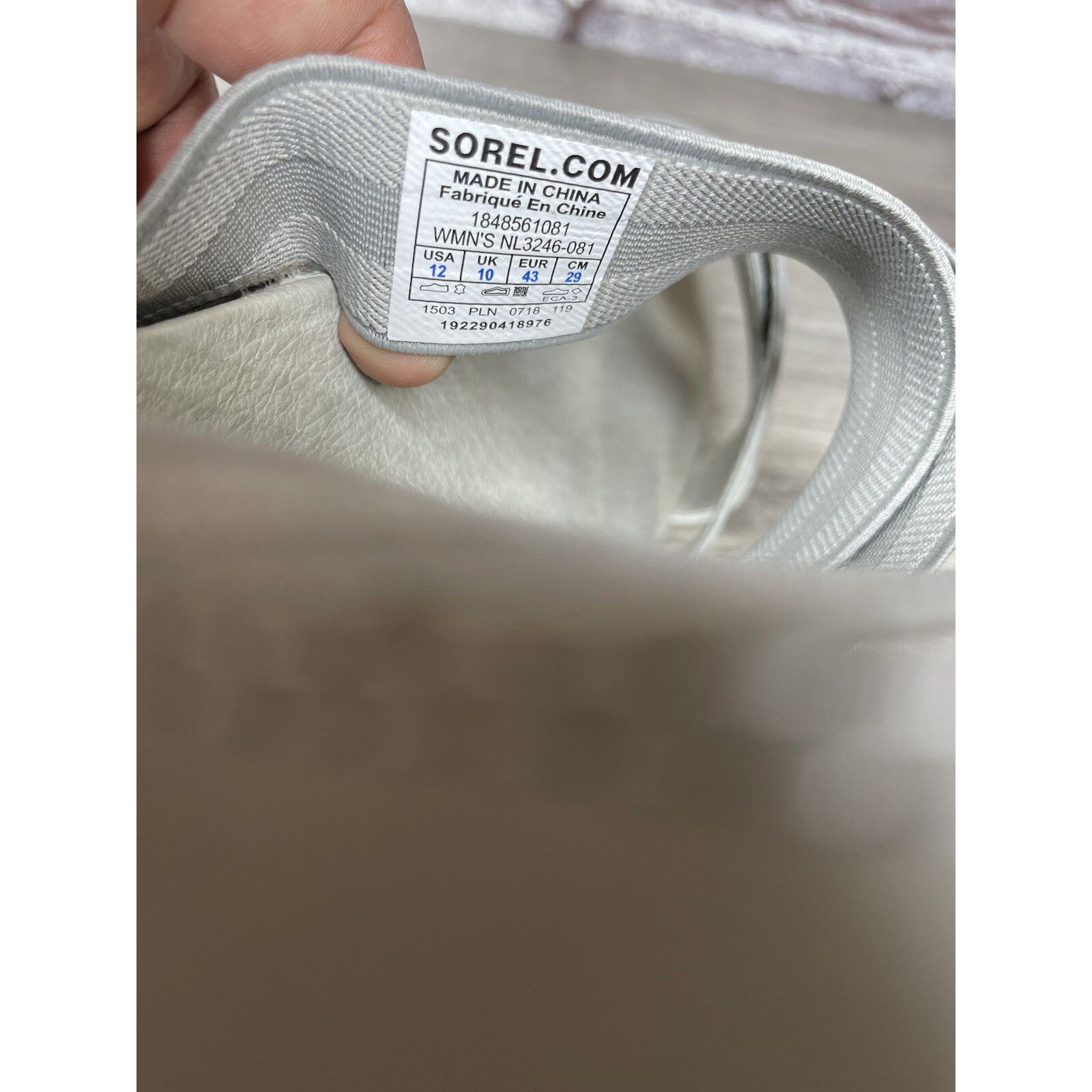 SOREL Sorel Out ‘N About Plus Light Grey Textile Spandex Strap San Size US 12 / IT 42 - 8 Thumbnail