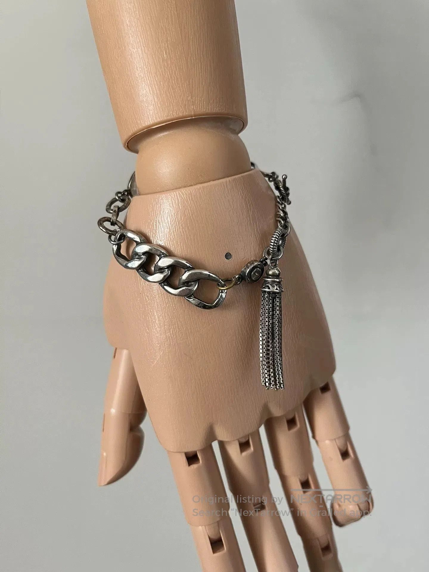 Gunda 925 Silver Tassel Bracelet. Size ONE SIZE - 7 Thumbnail