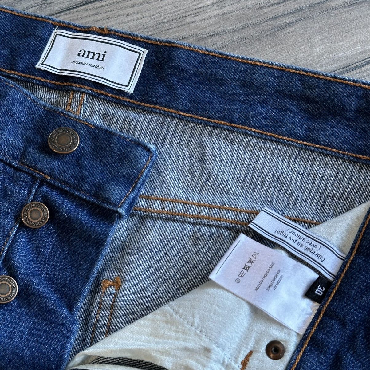 AMI AMI PARIS Alexandre Mattiussi 408 Indigo Rince Jeans Size US 30 / EU 46 - 5 Thumbnail