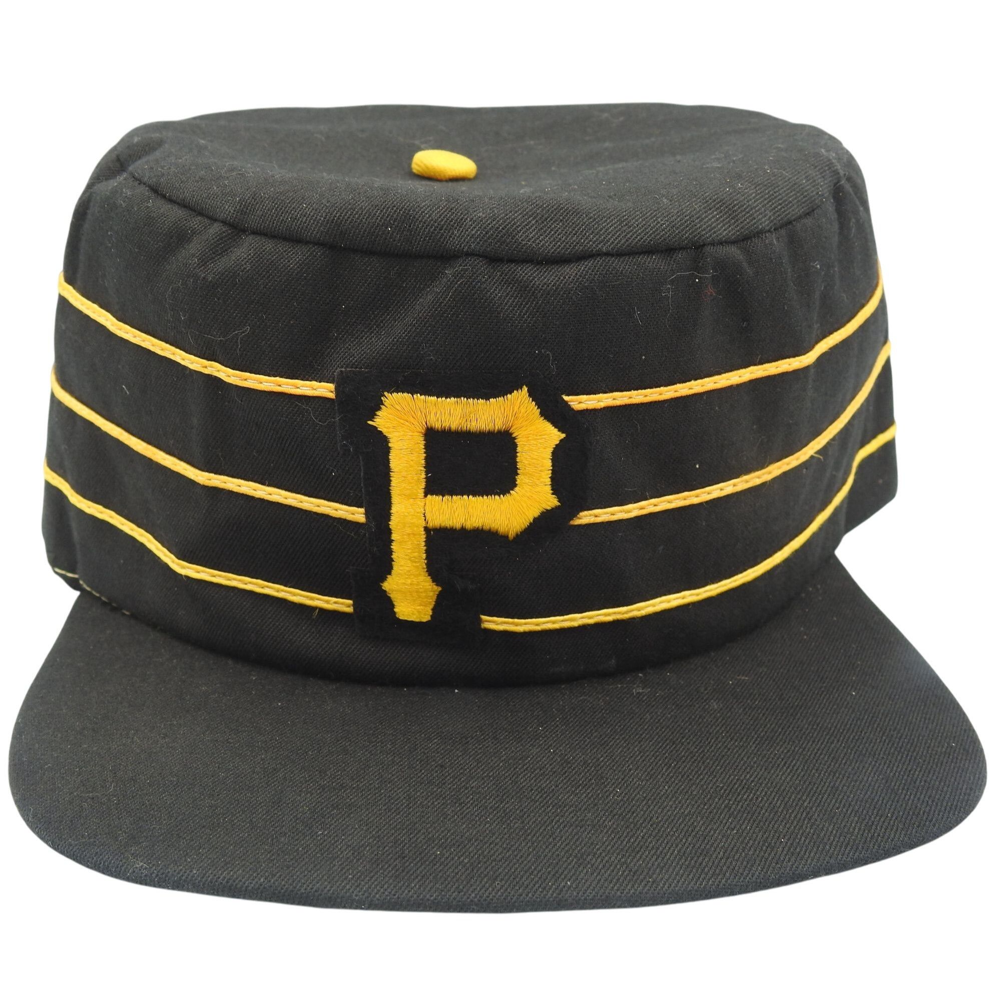 Other Vintage Pittsburgh Pirates Black Pillbox Hat Mens XL USA Hat Size ONE SIZE - 1 Thumbnail