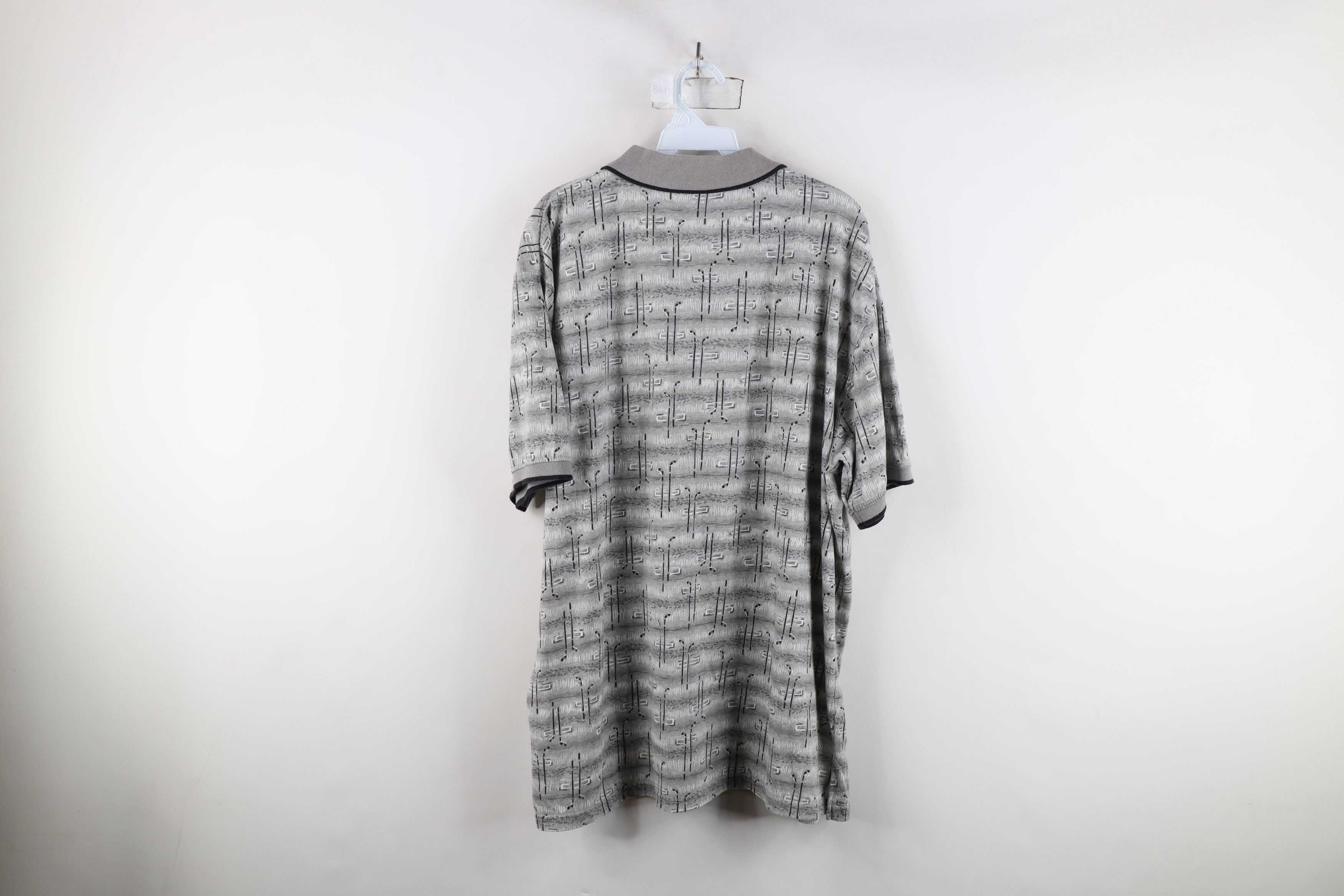 Vintage Vintage 90s Streetwear All Over Print Collared Polo Shirt Size US XL / EU 56 / 4 - 8 Thumbnail