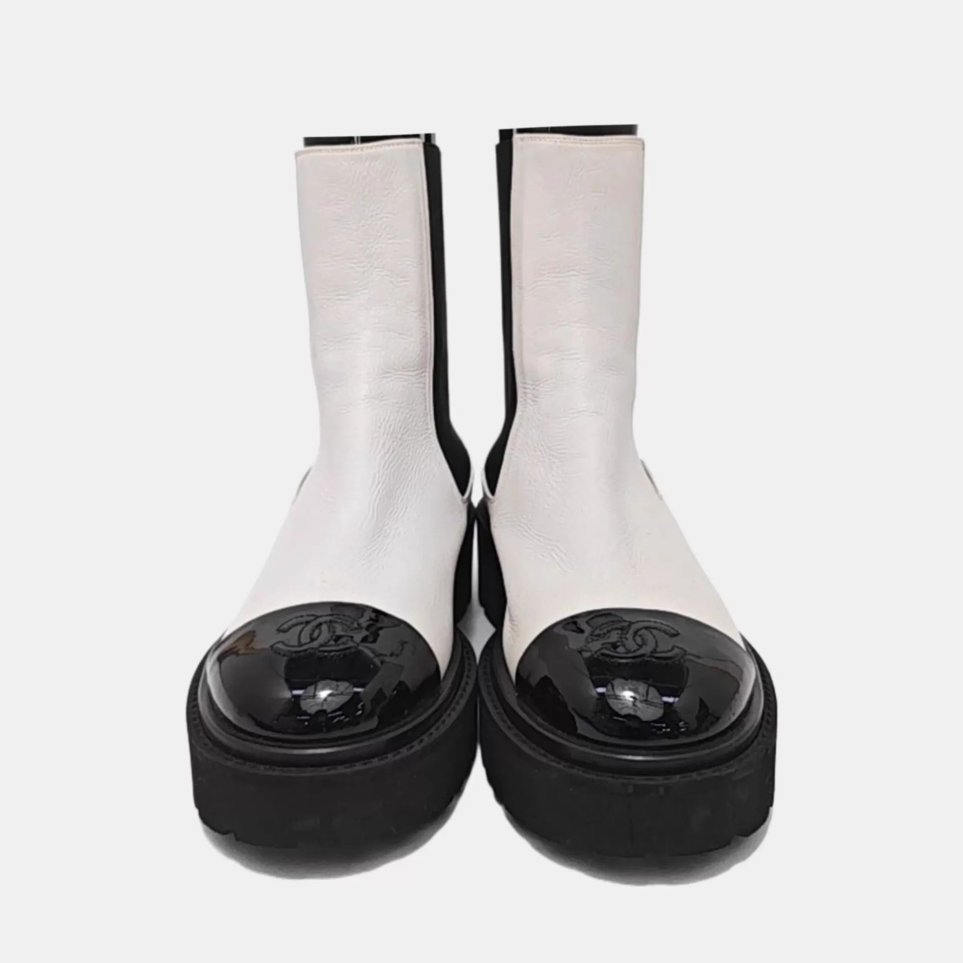 Chanel CHANEL Boots 37.5 Size US 7 / IT 37 - 8 Thumbnail