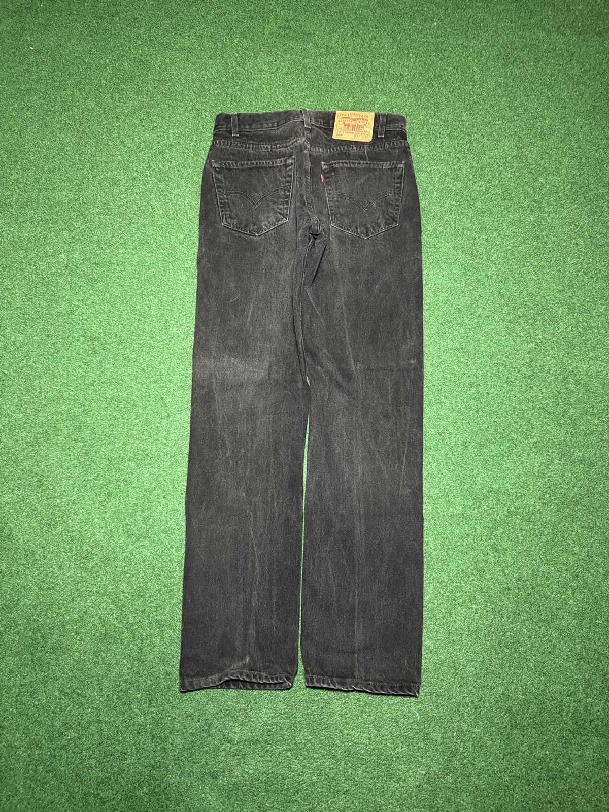 Vintage 90s Levi’s 505 Straight Leg 33x34 Black Denim Jeans
