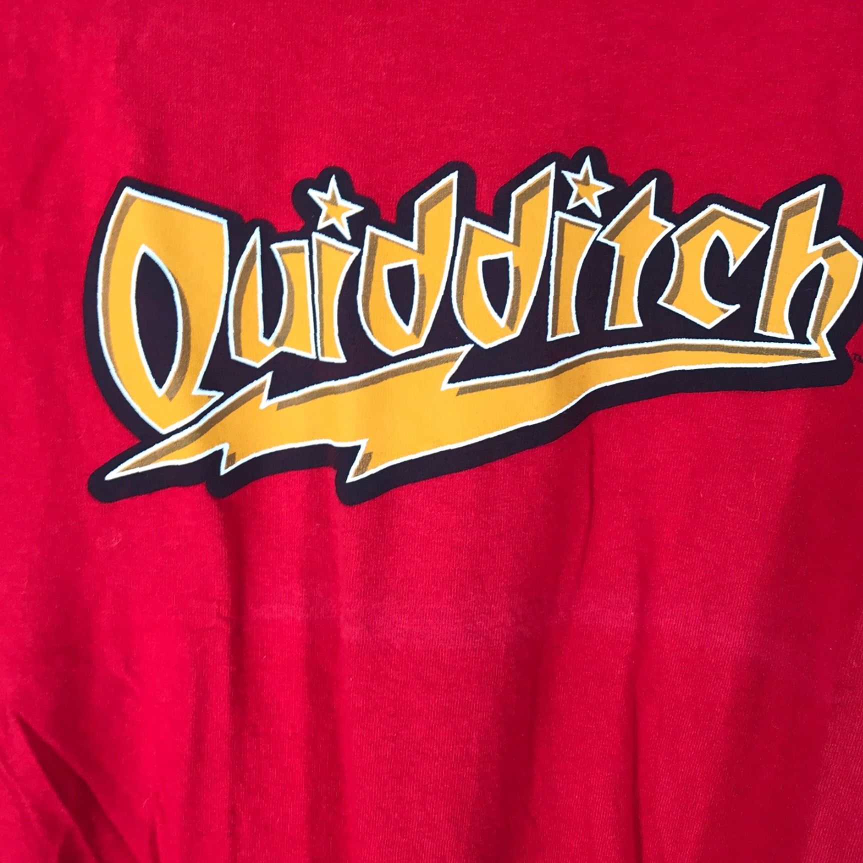 Vintage Harry Potter Mens T Shirt Red M Short Sleeve Quidditch Graphic Pullover Crew Neck 100% Cotton Sports Casual Size US M / EU 48-50 / 2 - 3 Thumbnail