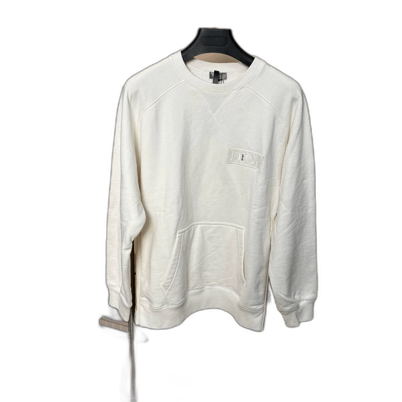 Dior Dior x Sacai White Deconstructed Sweatshirt-2505 Size US L / EU 52-54 / 3 - 1 Thumbnail