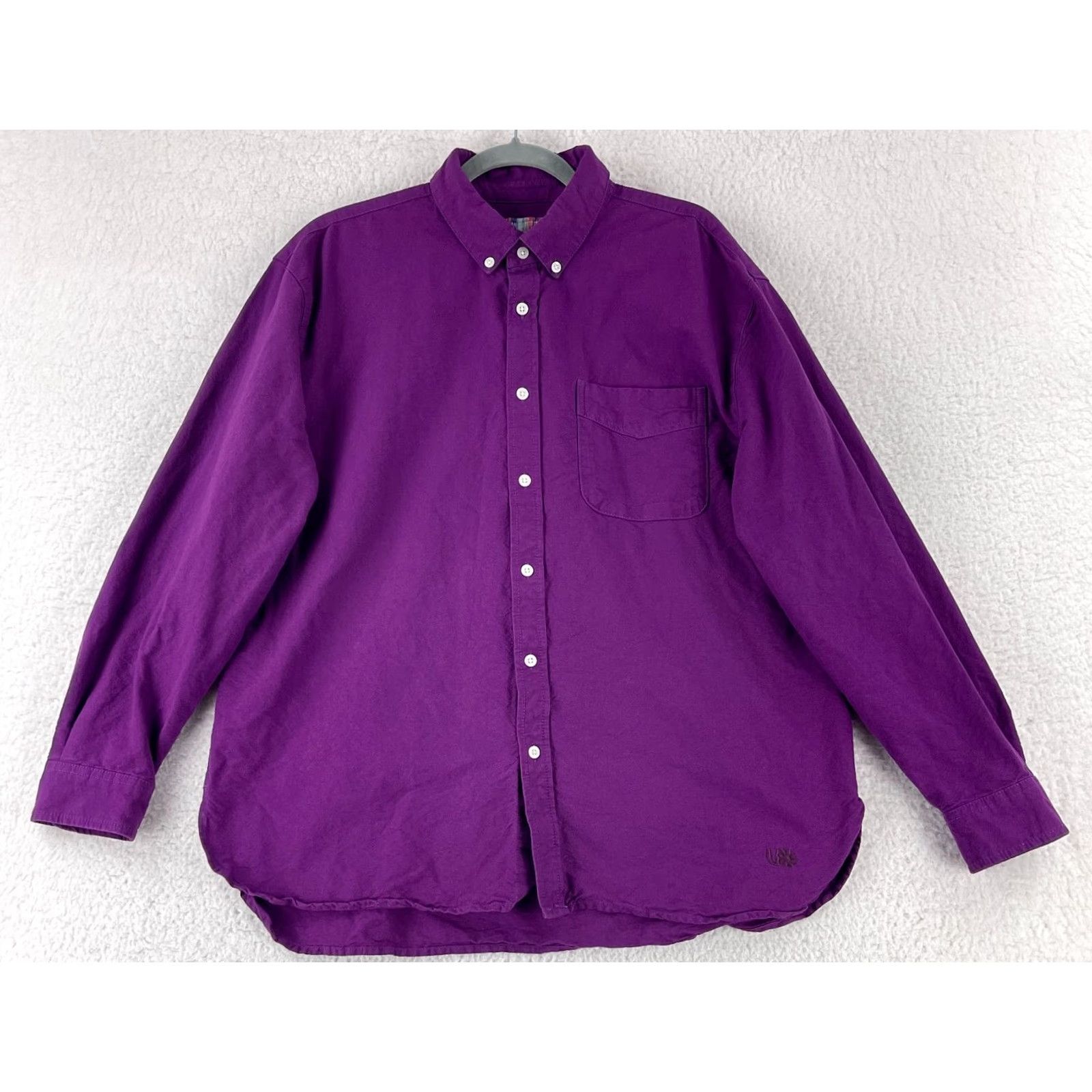 Urban Outfitters Urban Outfitters Purple Button-Down Shirt Mens Medium Long Sleeve 100% Cotton Size US M / EU 48-50 / 2 - 2 Thumbnail