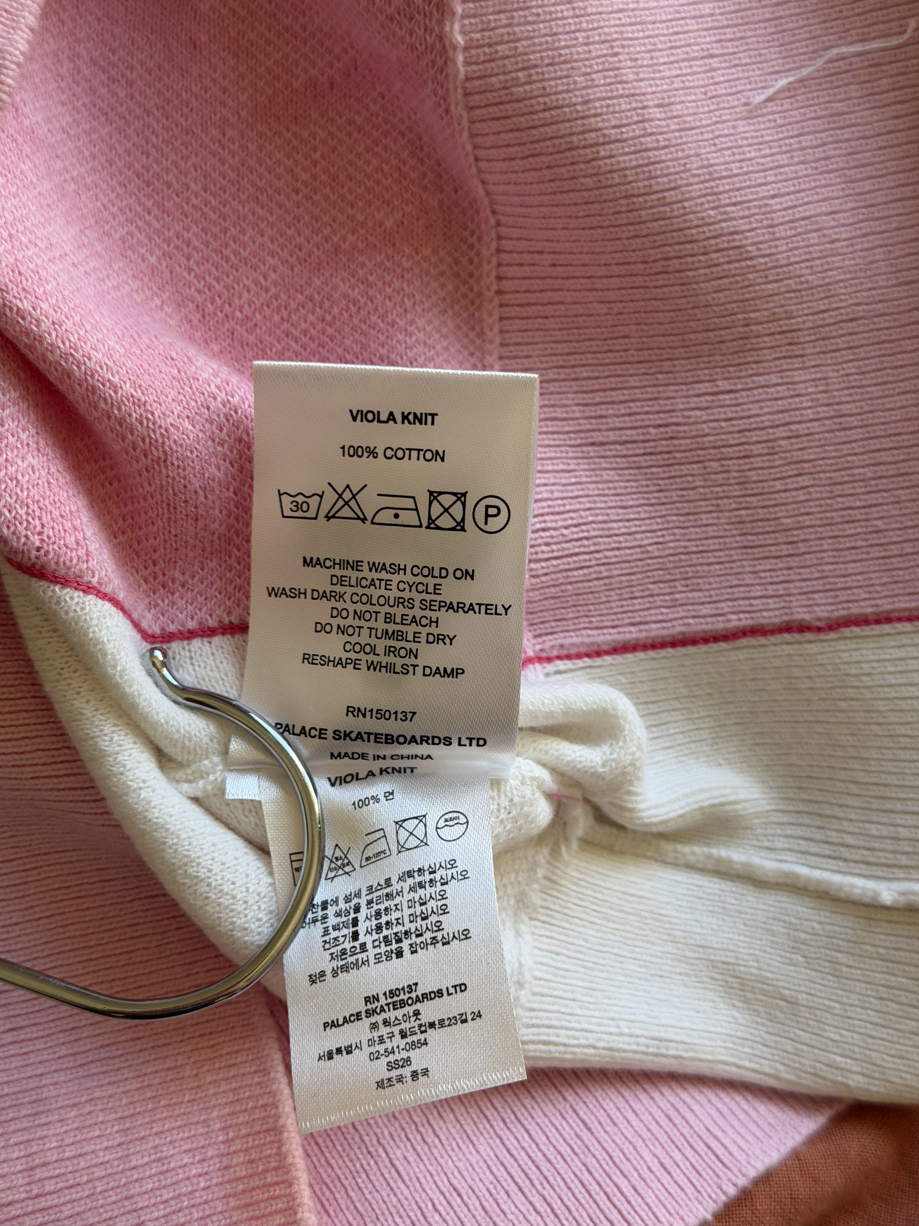 Palace Palace Viola Knit Jersey in Pink Size US L / EU 52-54 / 3 - 10 Thumbnail