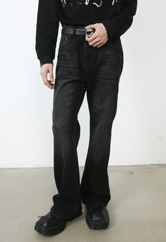 Japanese Brand × Jean Men's retro washed straight bootcut jeans Size US 32 / EU 48 - 3 Thumbnail