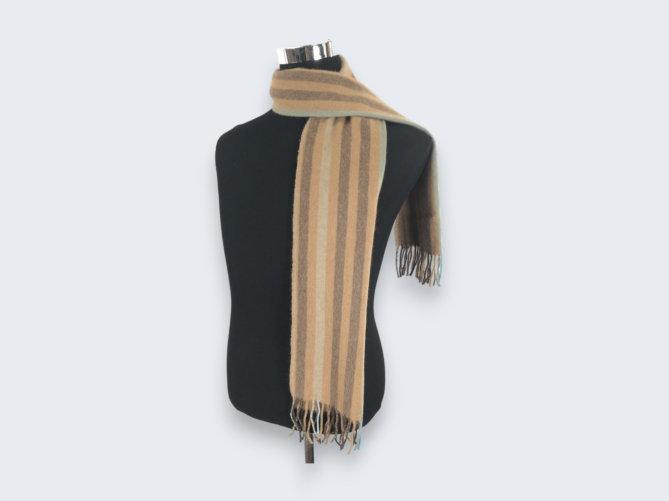Paul Smith × Vintage Vintage Paul Smith Scarf Muffler Camel Hair Mf190 Size ONE SIZE - 2 Thumbnail