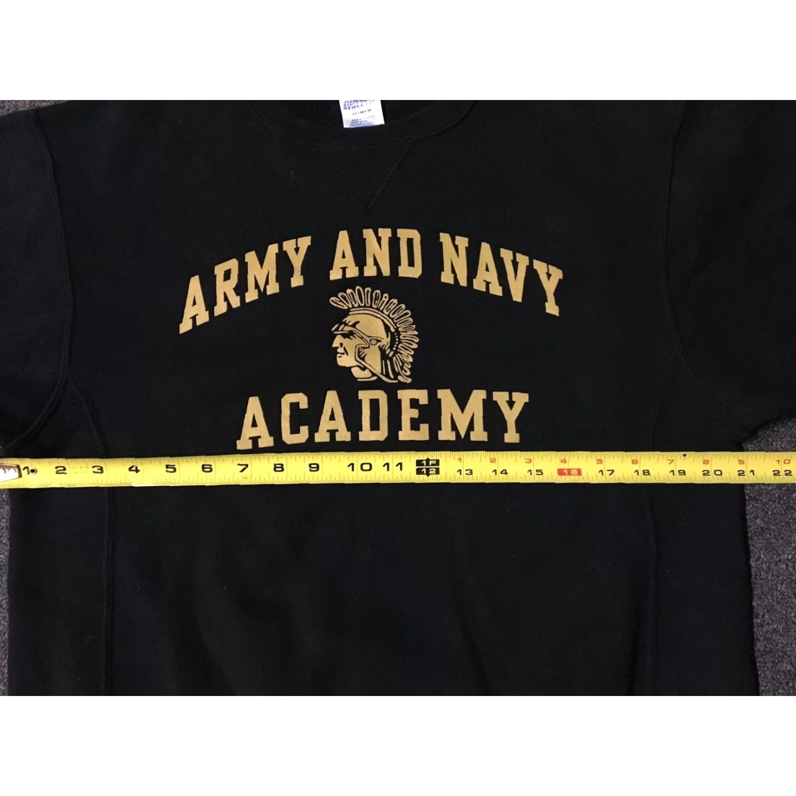 Russell Athletic VINTAGE US Army And Navy Academy Sweatshirt M USA Military Marines Grunge Gym 90s Size US M / EU 48-50 / 2 - 4 Thumbnail