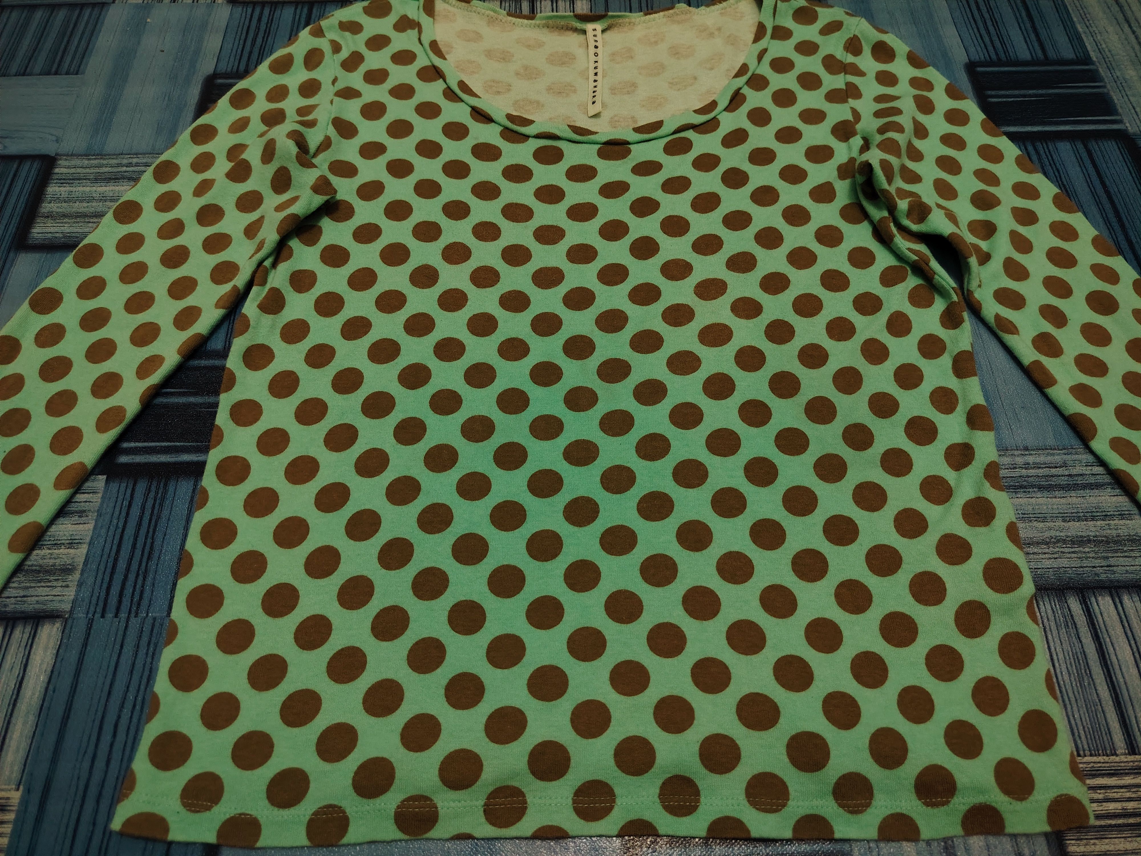 Issey Miyake × Japanese Brand × Sunao Kuwahara Rare! Issey miyake design sunaokuwahara polkadot t shirt Size M / US 6-8 / IT 42-44 - 2 Thumbnail