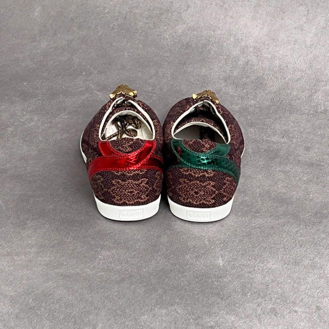 Gucci GUCCI Tiger Head Lace-up Sneaker Made in Italy 40 Size US 9 / IT 39 - 3 Thumbnail