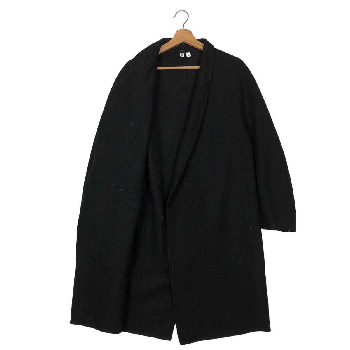 Japanese Brand 🔥Rich Black - Long Jacket Undercover Uniqlo Japan Made Size US S / EU 44-46 / 1 - 8 Thumbnail