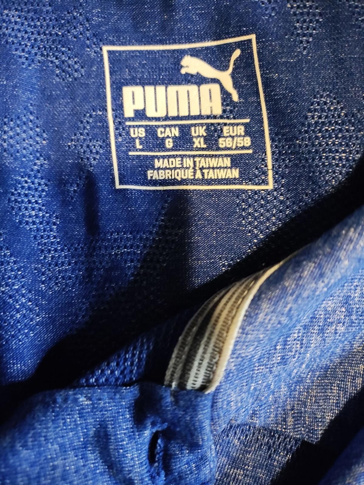 Puma Puma Men's Blue Short Sleeve Polo Shirt Size US L / EU 52-54 / 3 - 7 Thumbnail