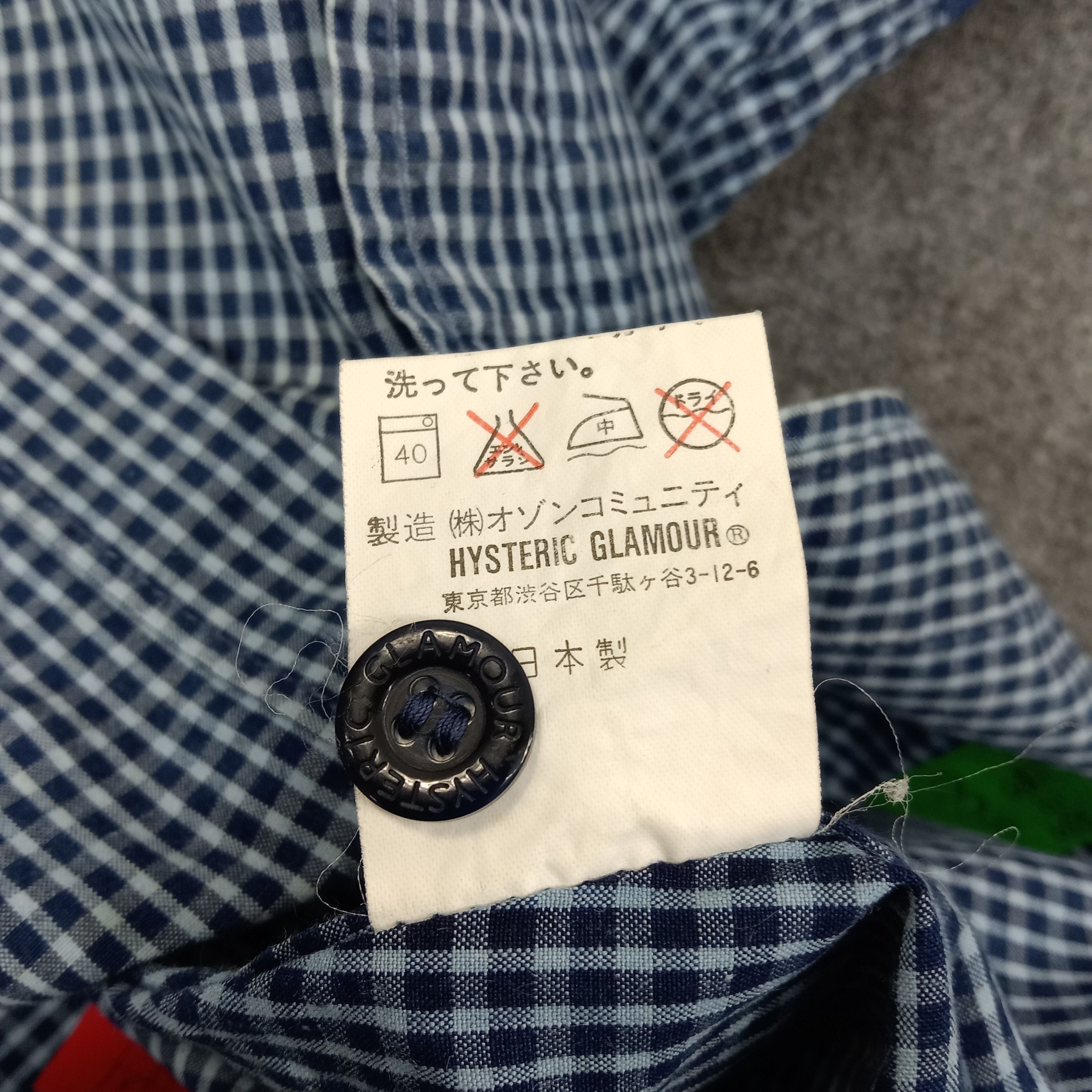 Hysteric Glamour Hysteric Glamour Japanese Brand Shirt Button Up C239N14 Size S / US 4 / IT 40 - 10 Thumbnail
