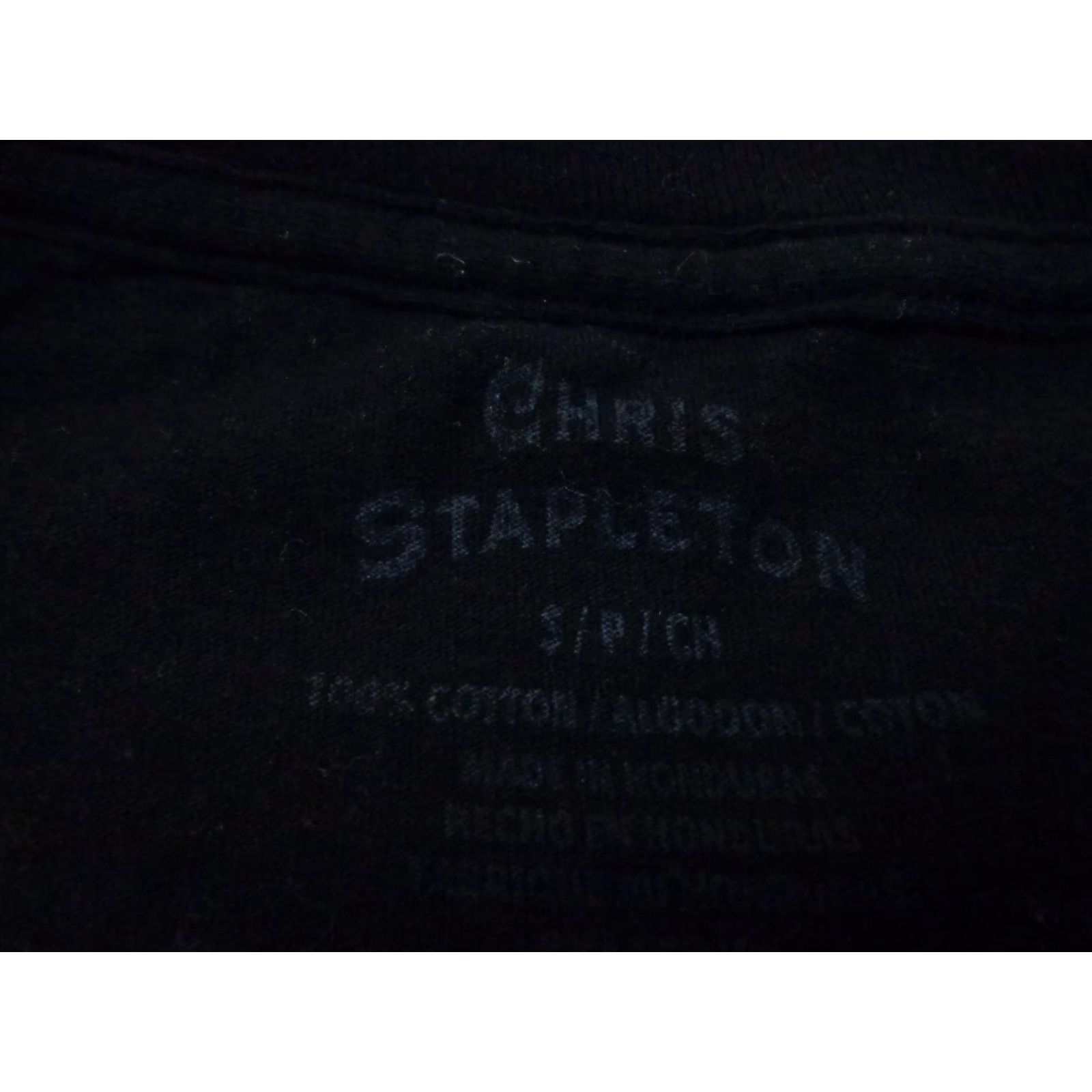 Vintage Chris Stapleton Black T Shirt Short Sleeve Crew Neck Size Small Size US S / EU 44-46 / 1 - 4 Thumbnail