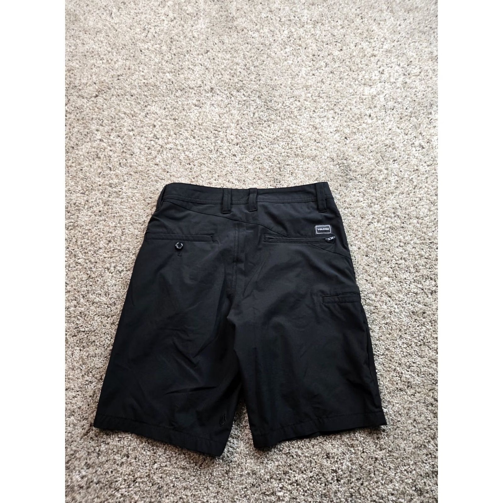Volcom Volcom Hybrid Shorts Mens 28 Black Chino Flat Front Stretch Pockets 9" Inseam Size US 28 / EU 44 - 4 Thumbnail