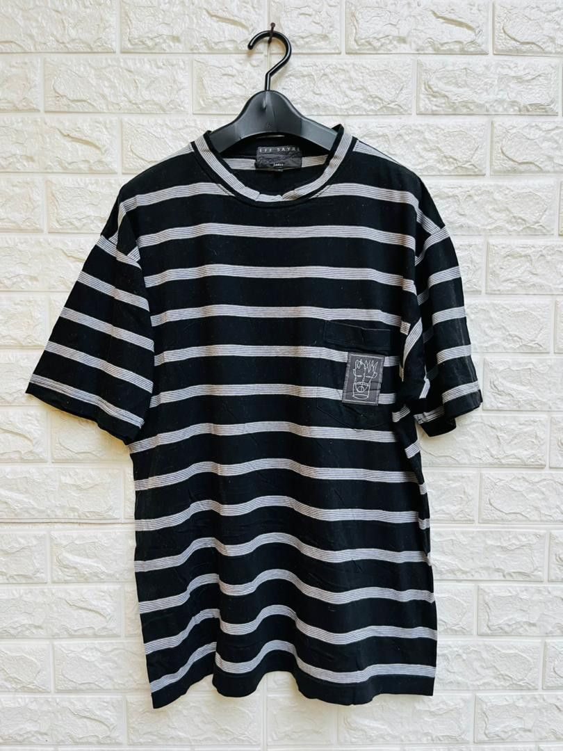 image of Vintage Jeff Sayre Paris Striped Designer Fashion Style, Men's (Size Large)