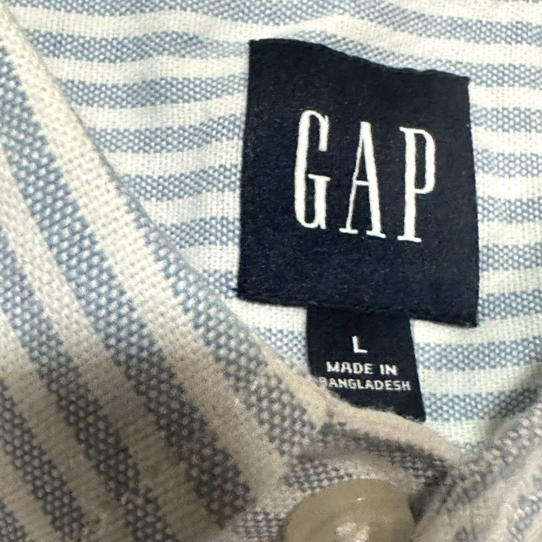 Gap Gap Oxford Button Up Shirt Mens Large Blue Striped Preppy NWT Casual Workwear Short Sleeve Button-Down Collared Vintage: No Size US L / EU 52-54 / 3 - 5 Thumbnail