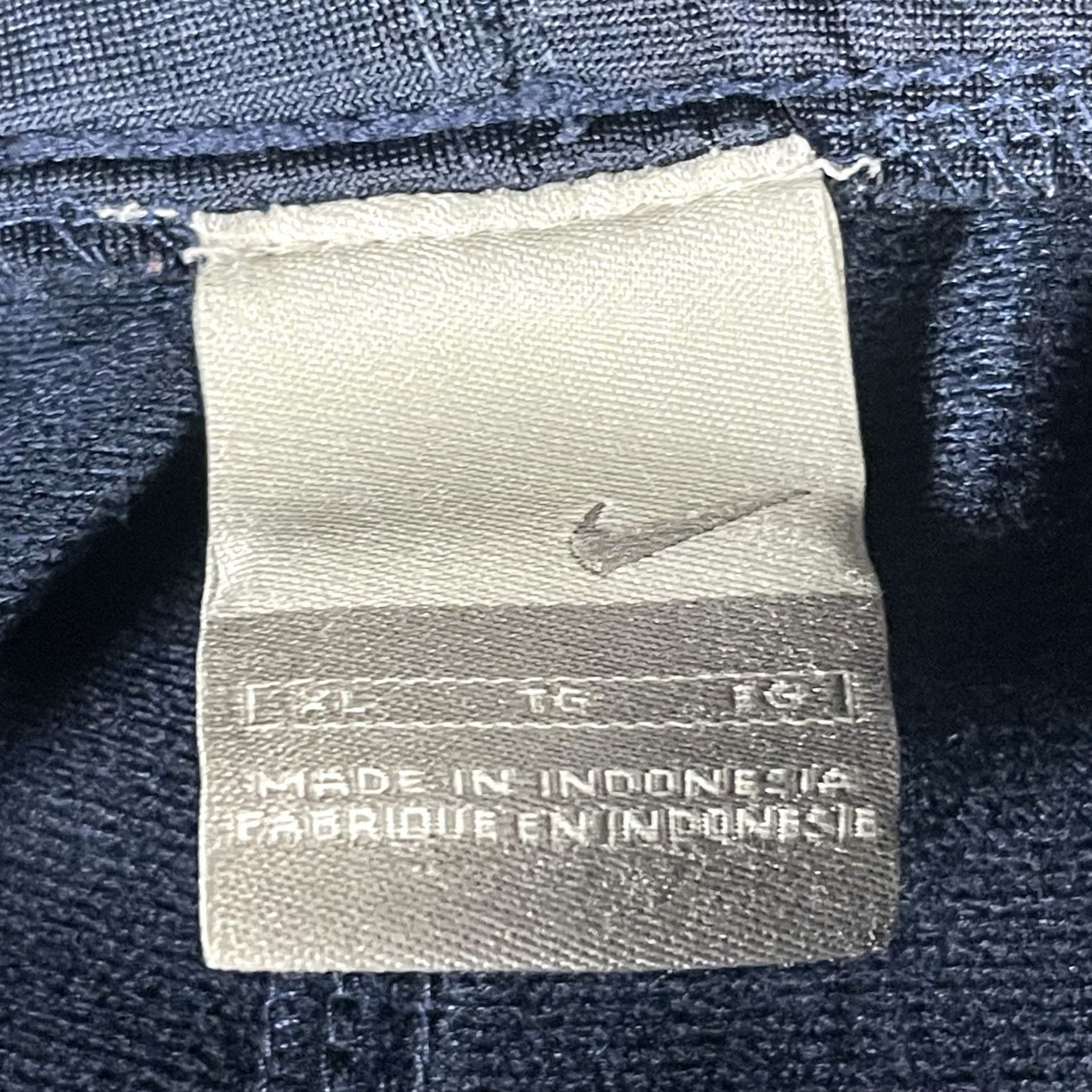 Nike VINTAGE Nike Track Pants Men XL Navy Blue Striped Ankle Zip Pockets Elastic Waist Athletic Joggers Size US 36 / EU 52 - 7 Thumbnail