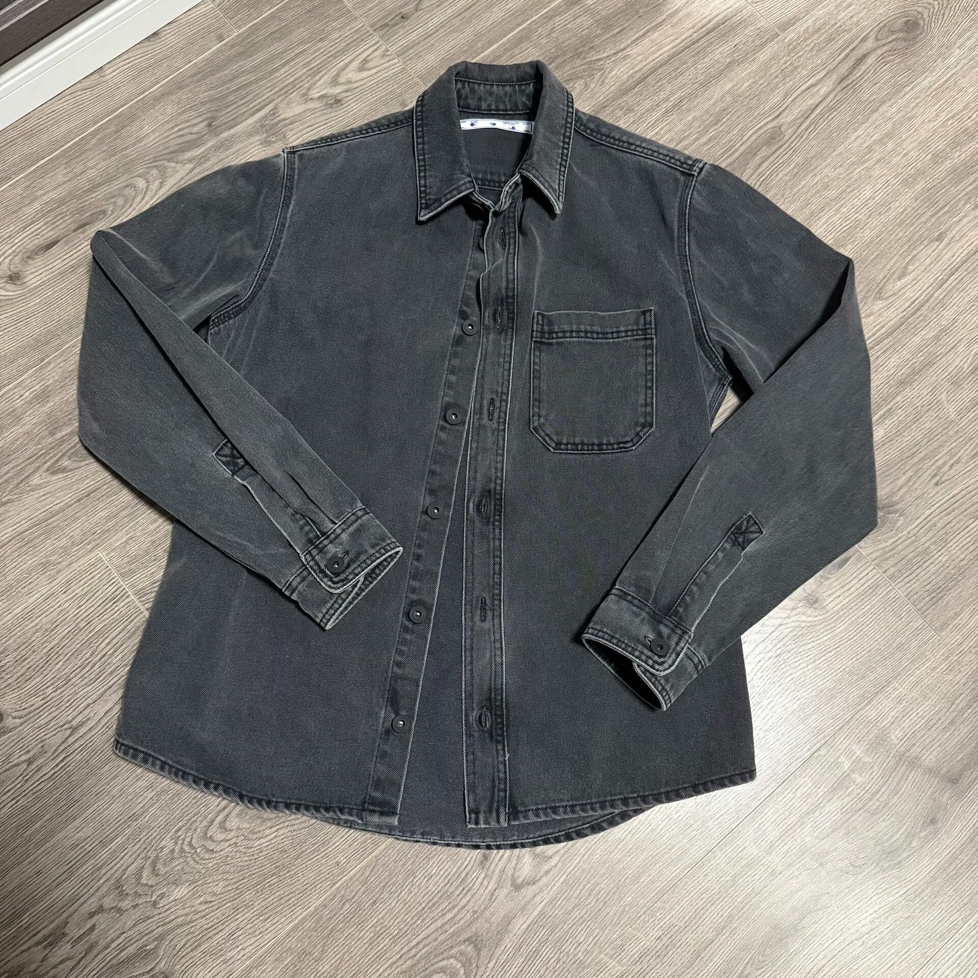 OFF-WHITE Painted Arrow Denim Jacket