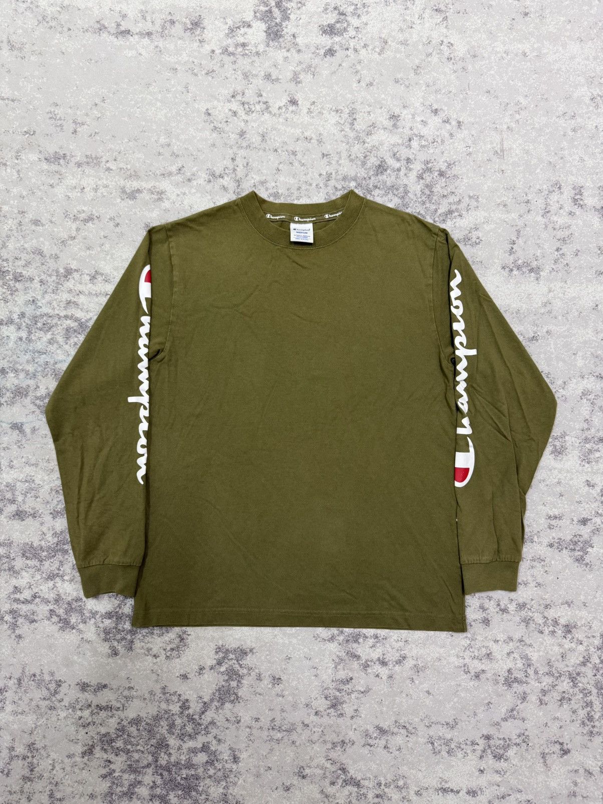Champion Champion Spellout Logo Longsleeve Tshirt Size US S / EU 44-46 / 1 - 1 Thumbnail