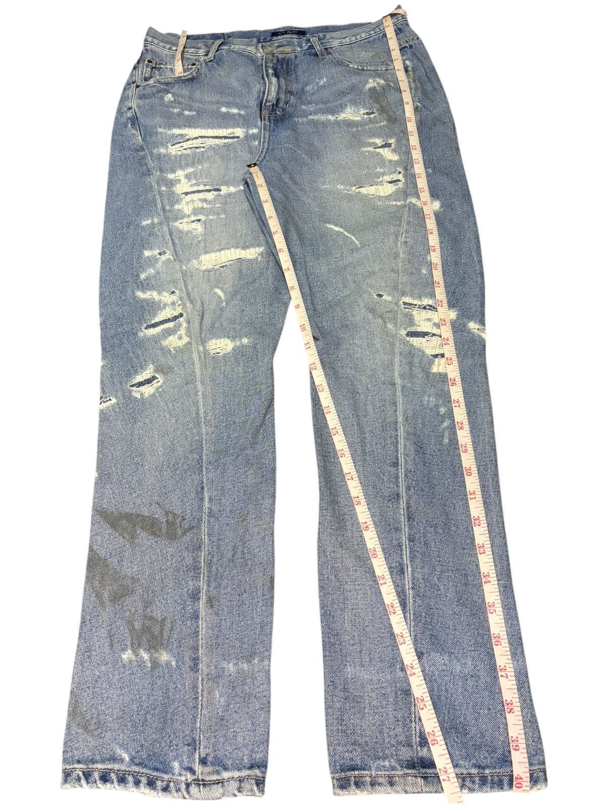 Kapital Vintage Japanese Brand Sashiko Distressed Jeans Size 31" - 7 Thumbnail