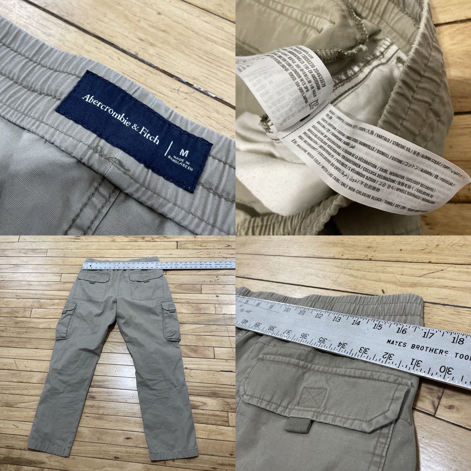 Abercrombie & Fitch Abercrombie & Fitch Cargo Joggers Pants M 32x28 Green Lounge Utility Capsule Size US 31 - 8 Thumbnail