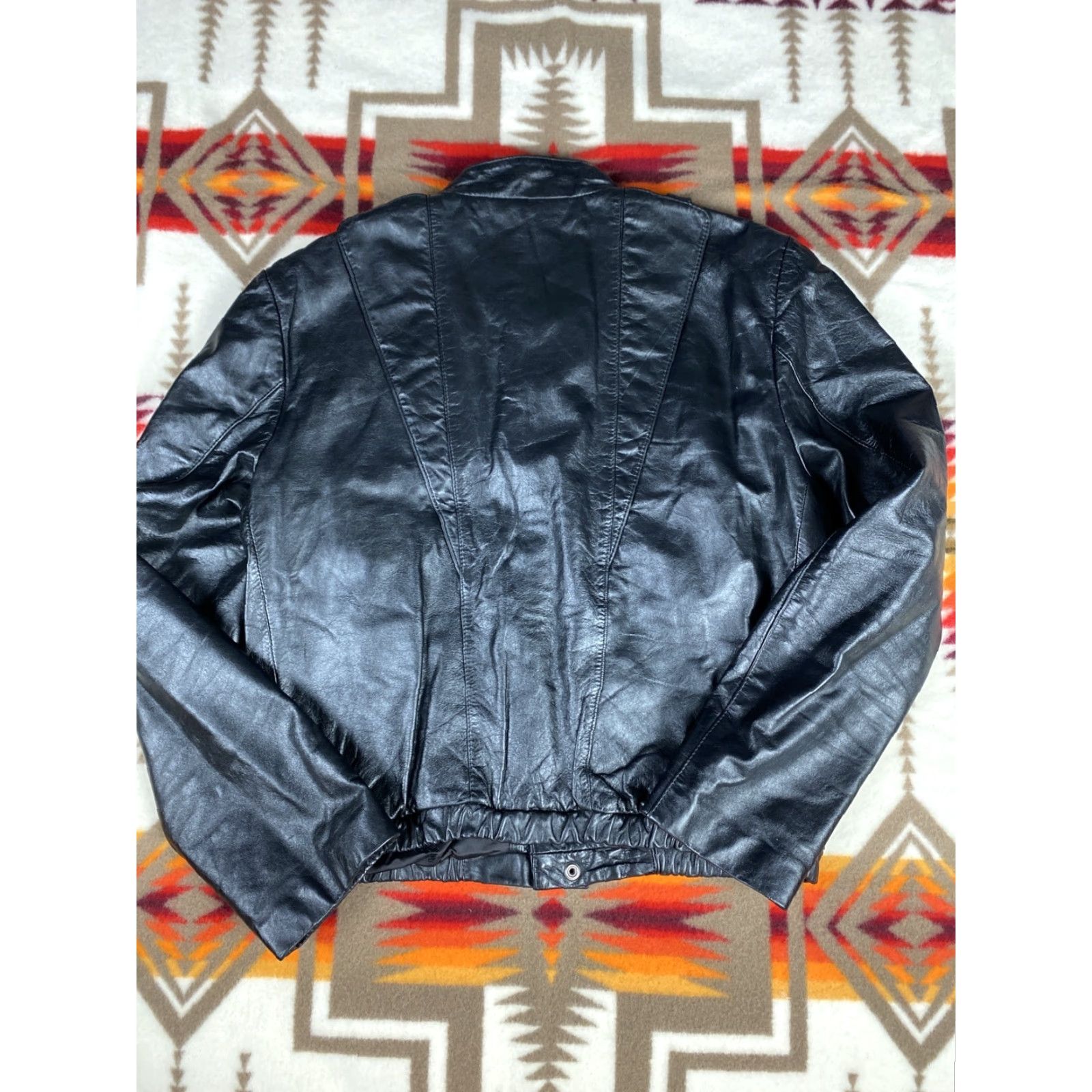 Casablanca VINTAGE Casablanca Leather Bomber Jacket Sz 42 Men Black Size US XS / EU 42 / 0 - 2 Thumbnail