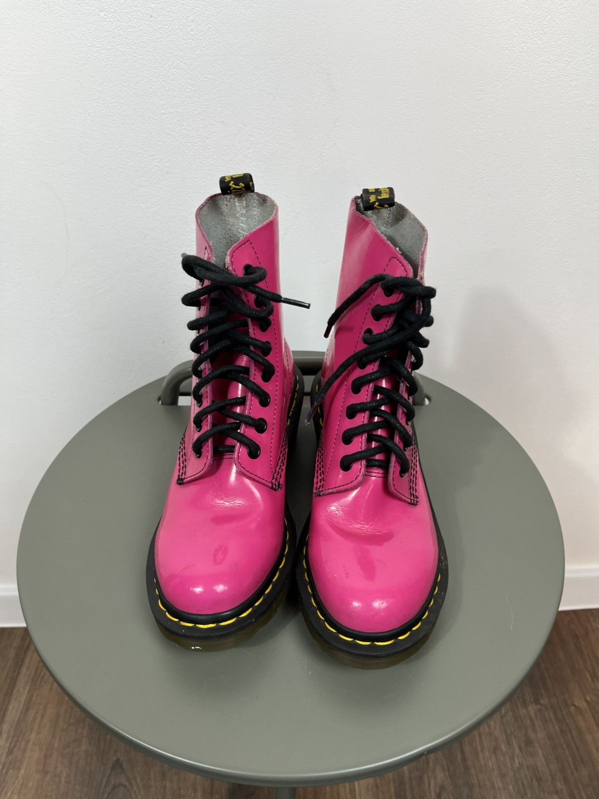 Dr. Martens Pink Dr. Martens Boots EU 36 UK 3 US 5 Leather Size US 5 / IT 35 - 5 Thumbnail