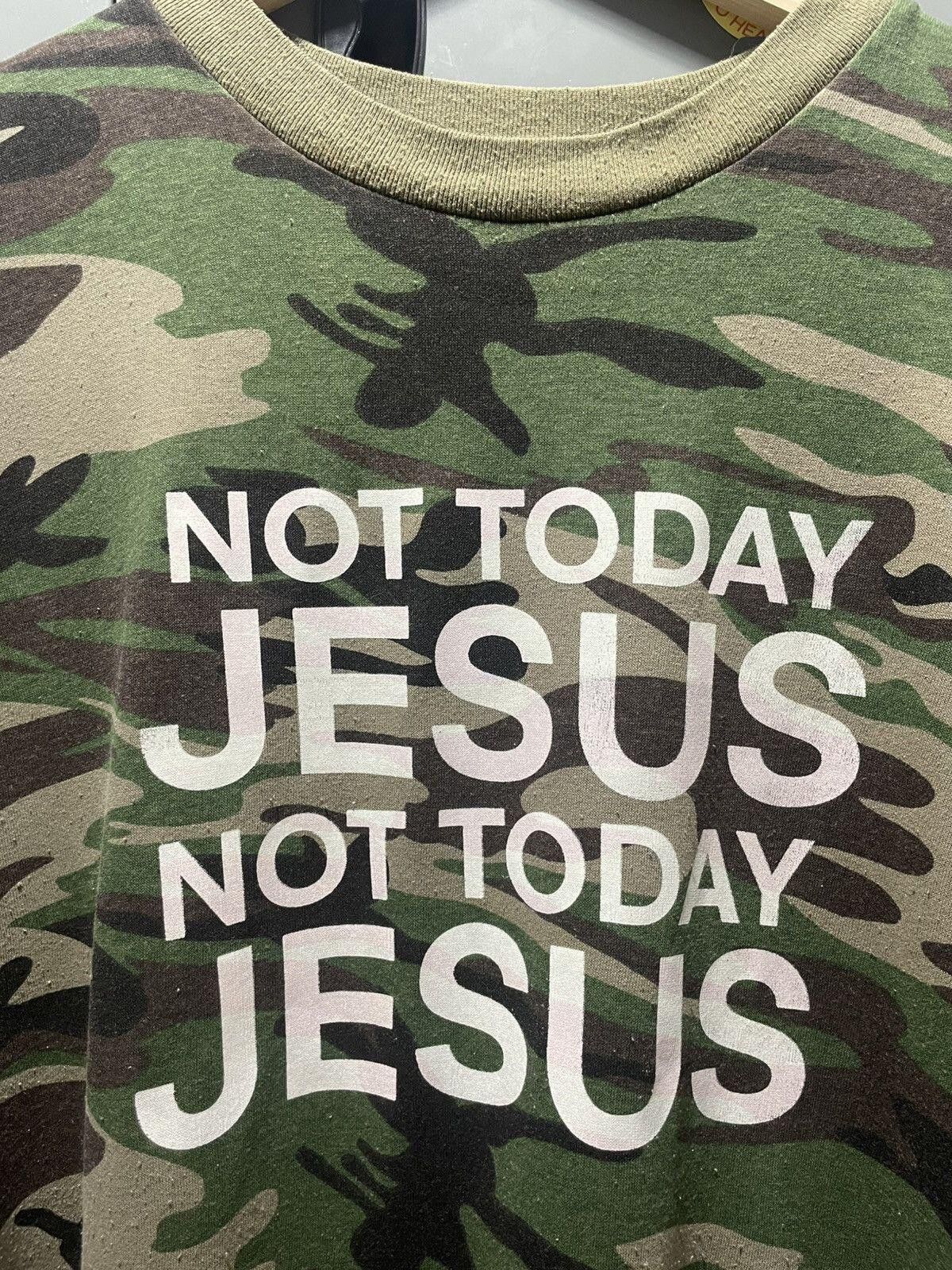Vintage NOT TODAY JESUS double print camo vintage tee Size US XXL / EU 58 / 5 - 5 Thumbnail