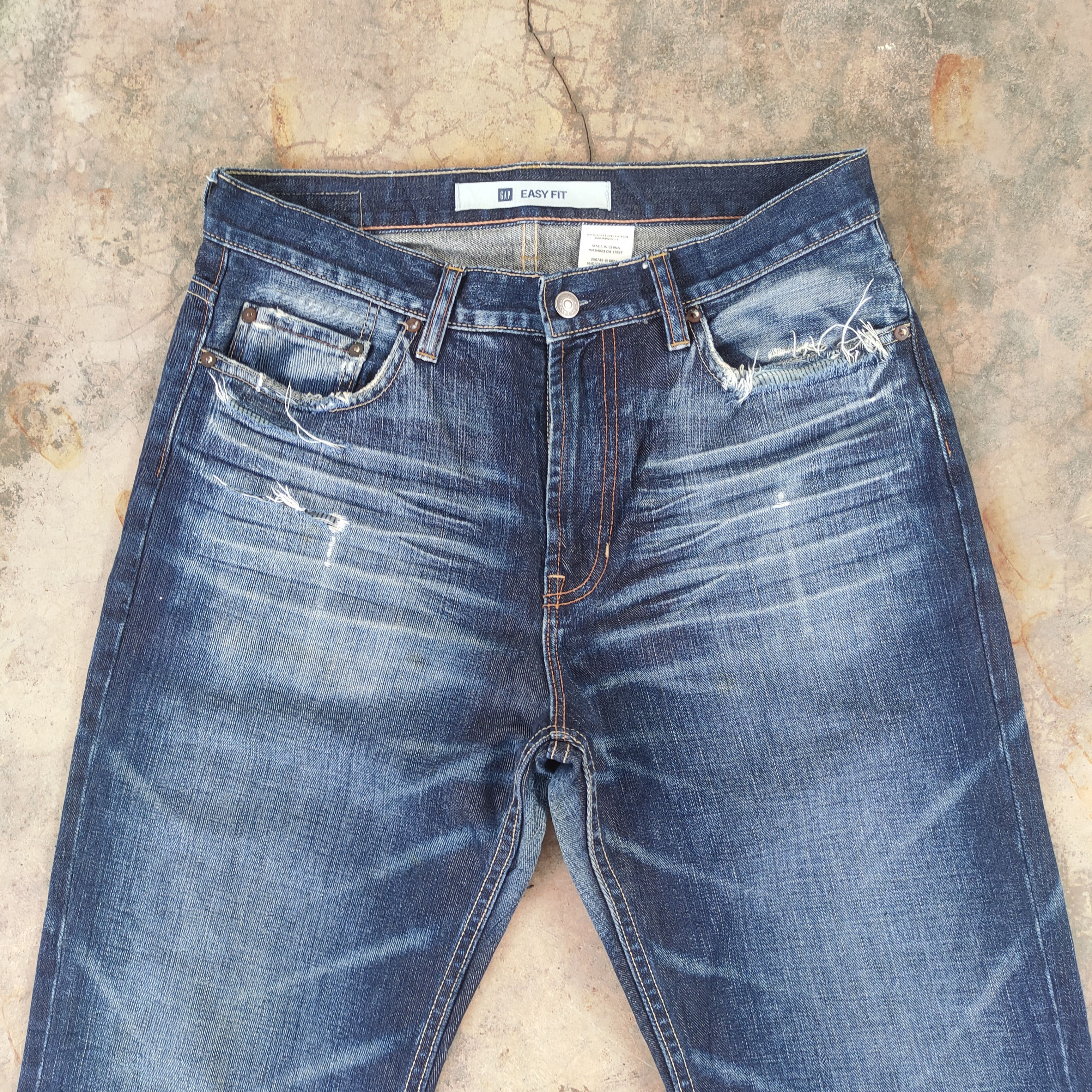 Gap W33 VINTAGE GAP FADED DISTRESSED JEANS PANTS Size US 33 - 3 Thumbnail