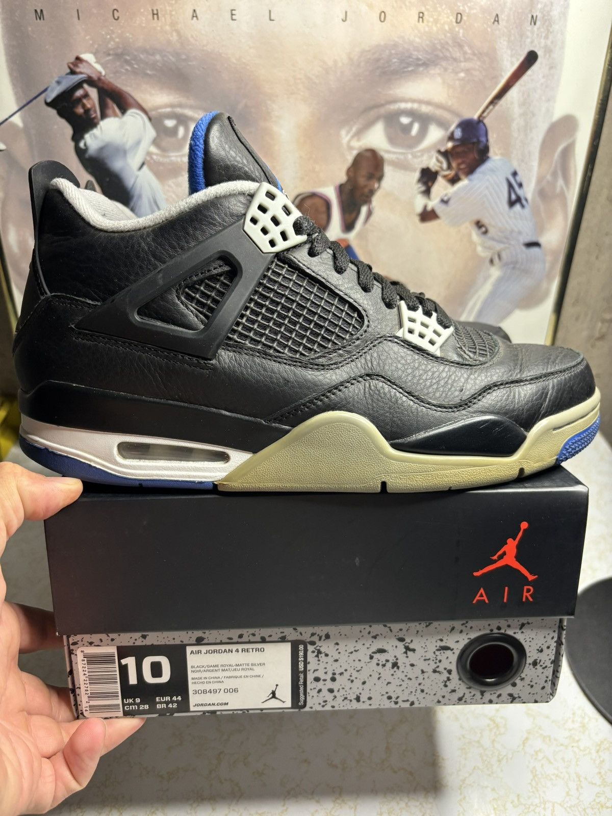 Jordan Brand Jordan Retro 4 “Alternate Motorsport” Size US 10 / EU 43 - 1 Thumbnail