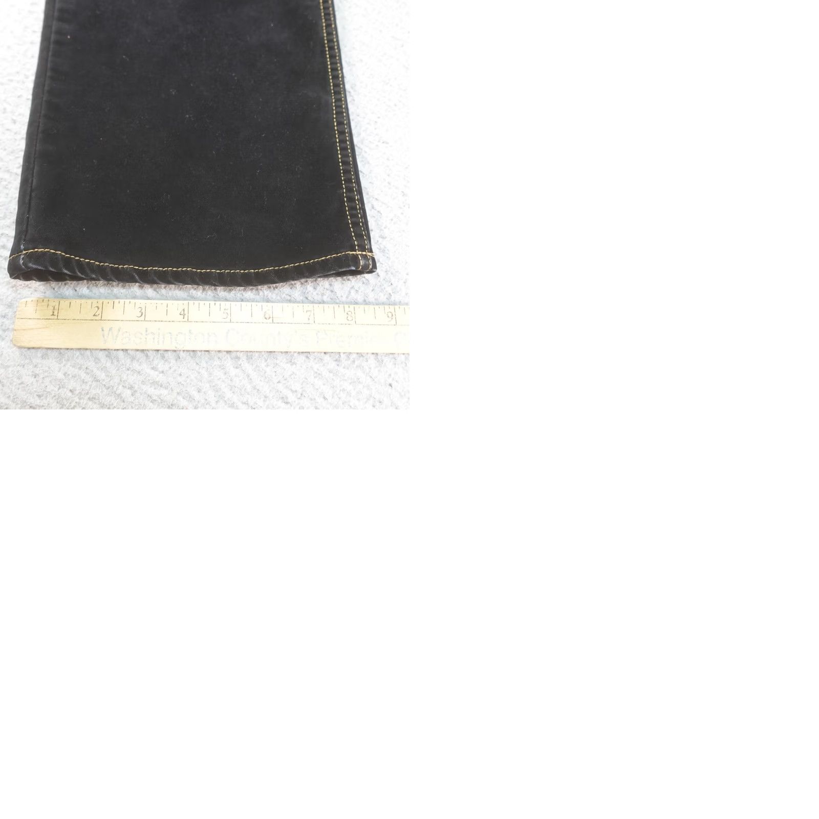 Denime VINTAGE Tommy Jeans Jeans Mens 32x32 Black Straight Leg Denim Y2K 2002 Soft Size US 32 / EU 48 - 12 Thumbnail