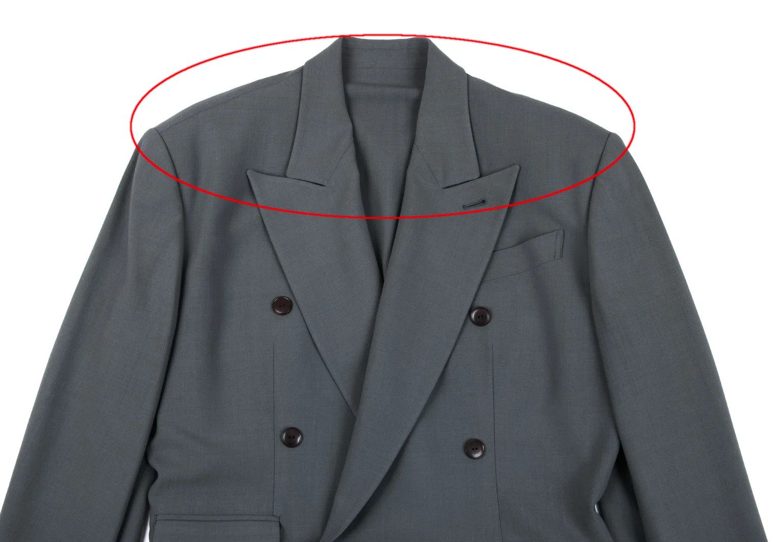 Jean Paul Gaultier Wool Double Breasted Jacket in Gray Size 48 Size US M / EU 48-50 / 2 - 2 Thumbnail