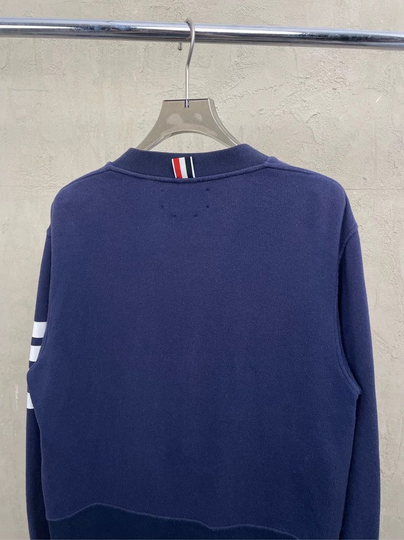 Thom Browne Thom browne Dark blue classic four-striped cardigan jacket Size US S / EU 44-46 / 1 - 4 Thumbnail