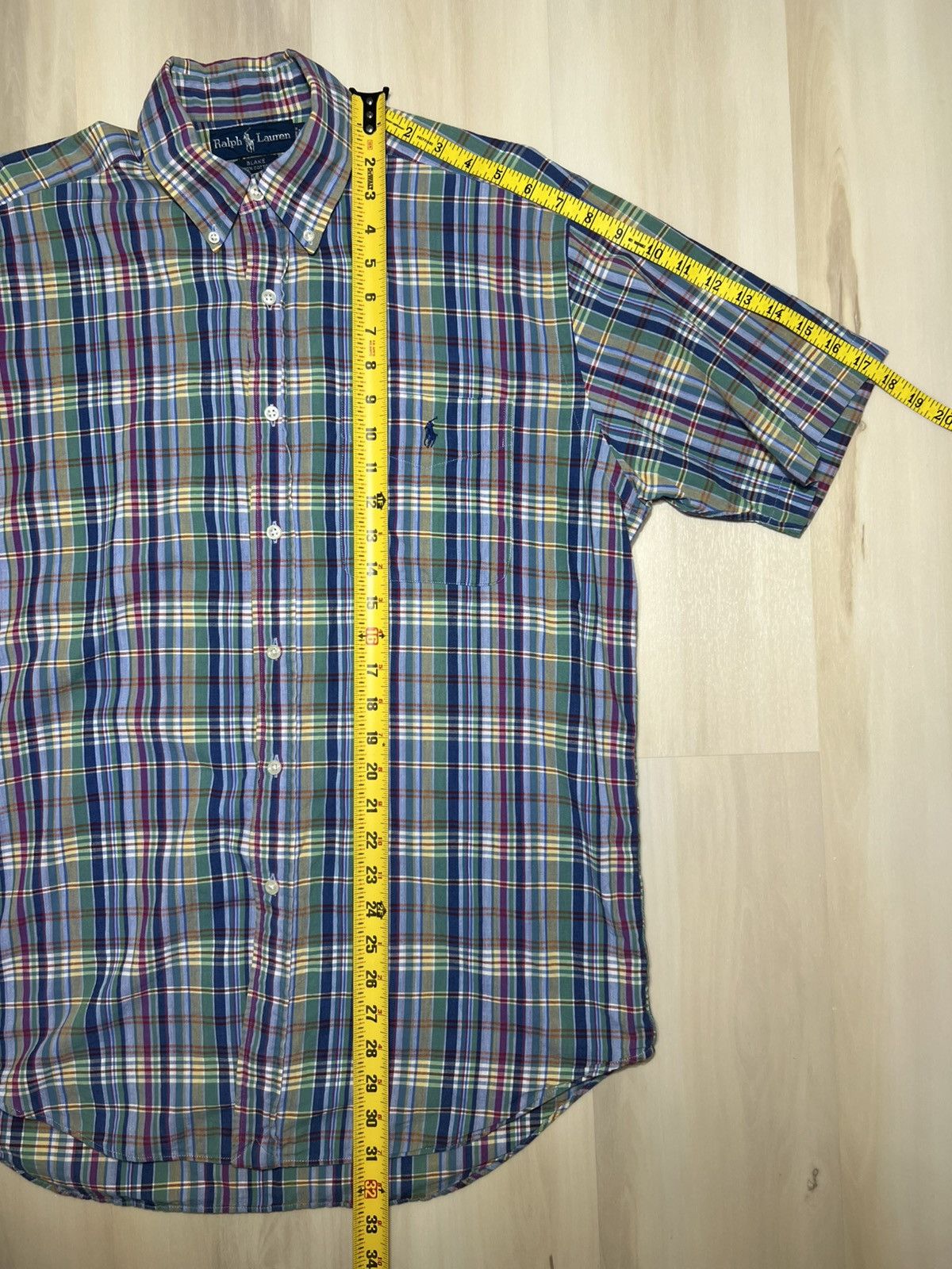 Polo Ralph Lauren Vintage Polo Ralph Lauren Plaid Button Down Shirt Sz M Blake Size US M / EU 48-50 / 2 - 5 Thumbnail