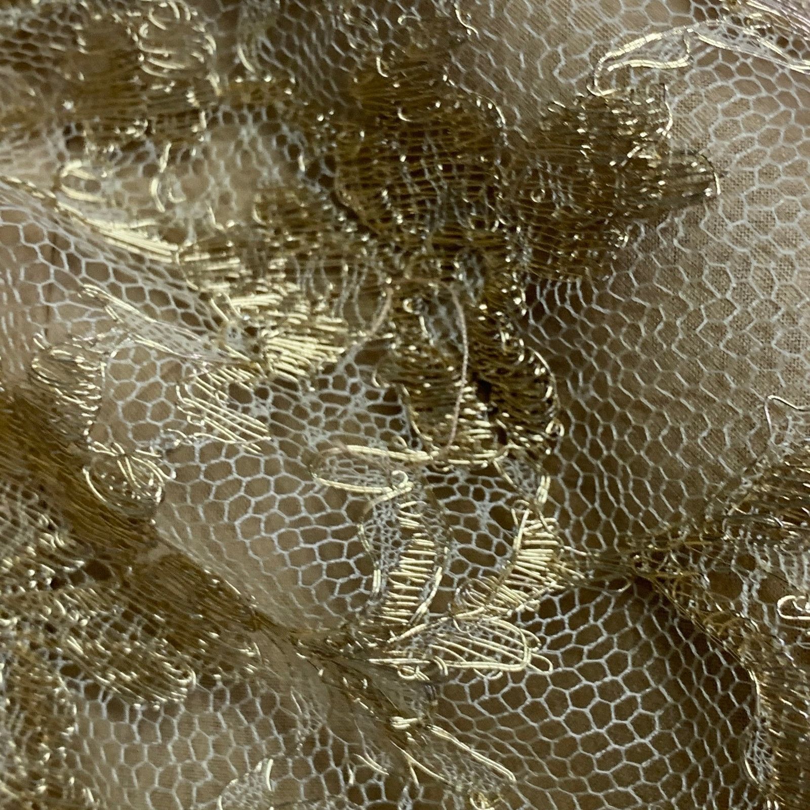 Other OKW Beige Gold Silk Lace Strapless Mini Cocktail Dress Size XS / US 0-2 / IT 36-38 - 6 Thumbnail