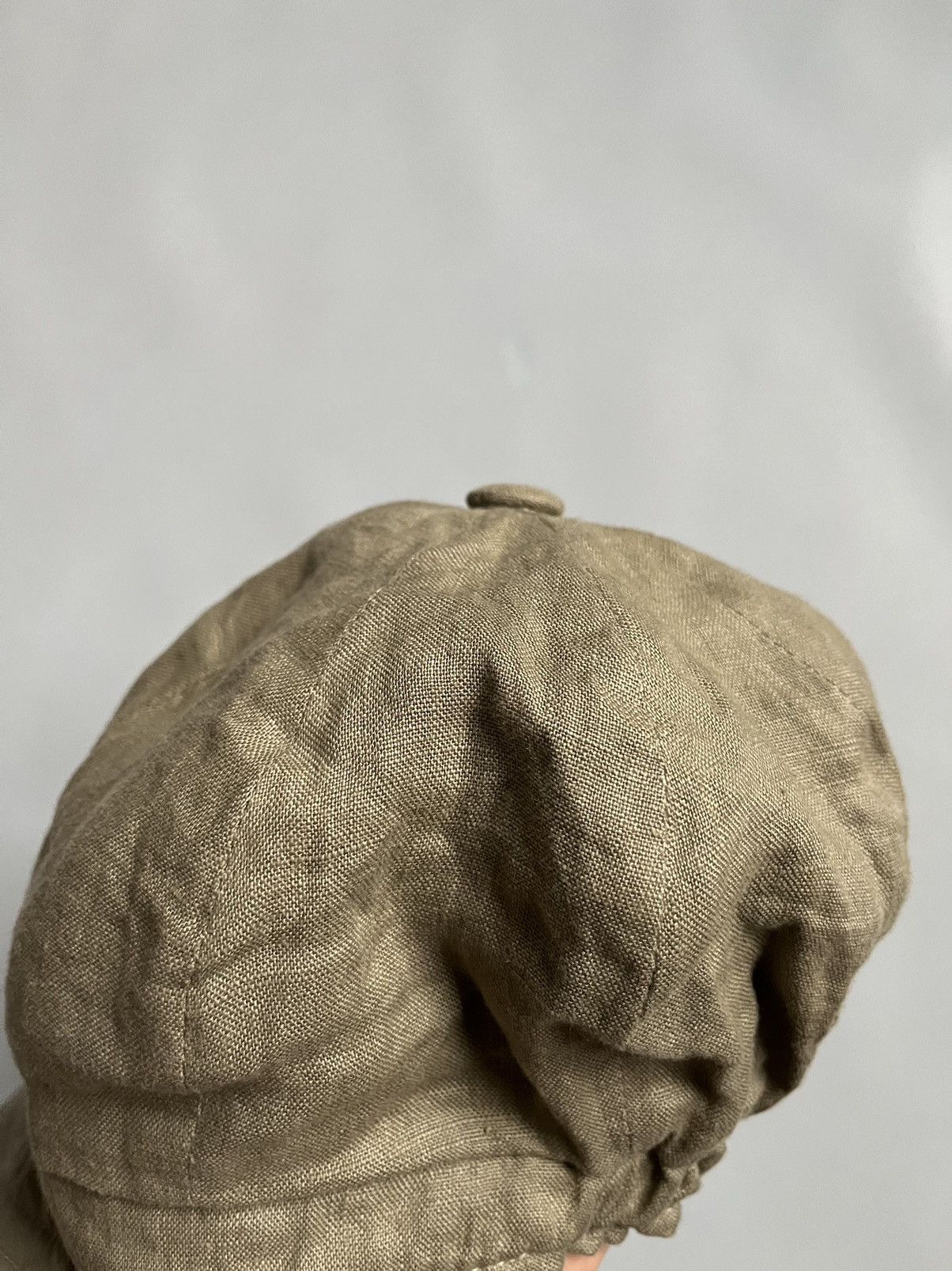 Issey Miyake ISSEY MIYAKE Olive Green Army Military Cadet Driver Cap Size ONE SIZE - 14 Thumbnail