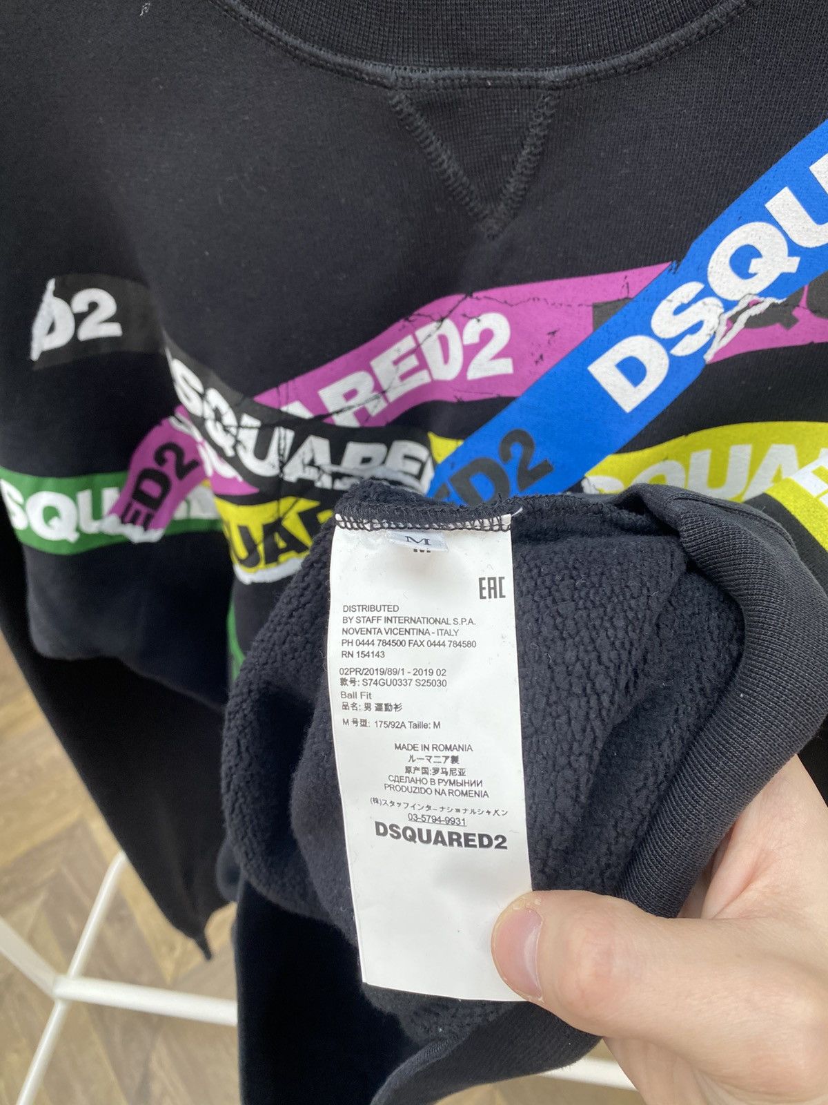 Dsquared2 Vintage Dsquared2 Tape Sweatshirt Size US M / EU 48-50 / 2 - 6 Thumbnail
