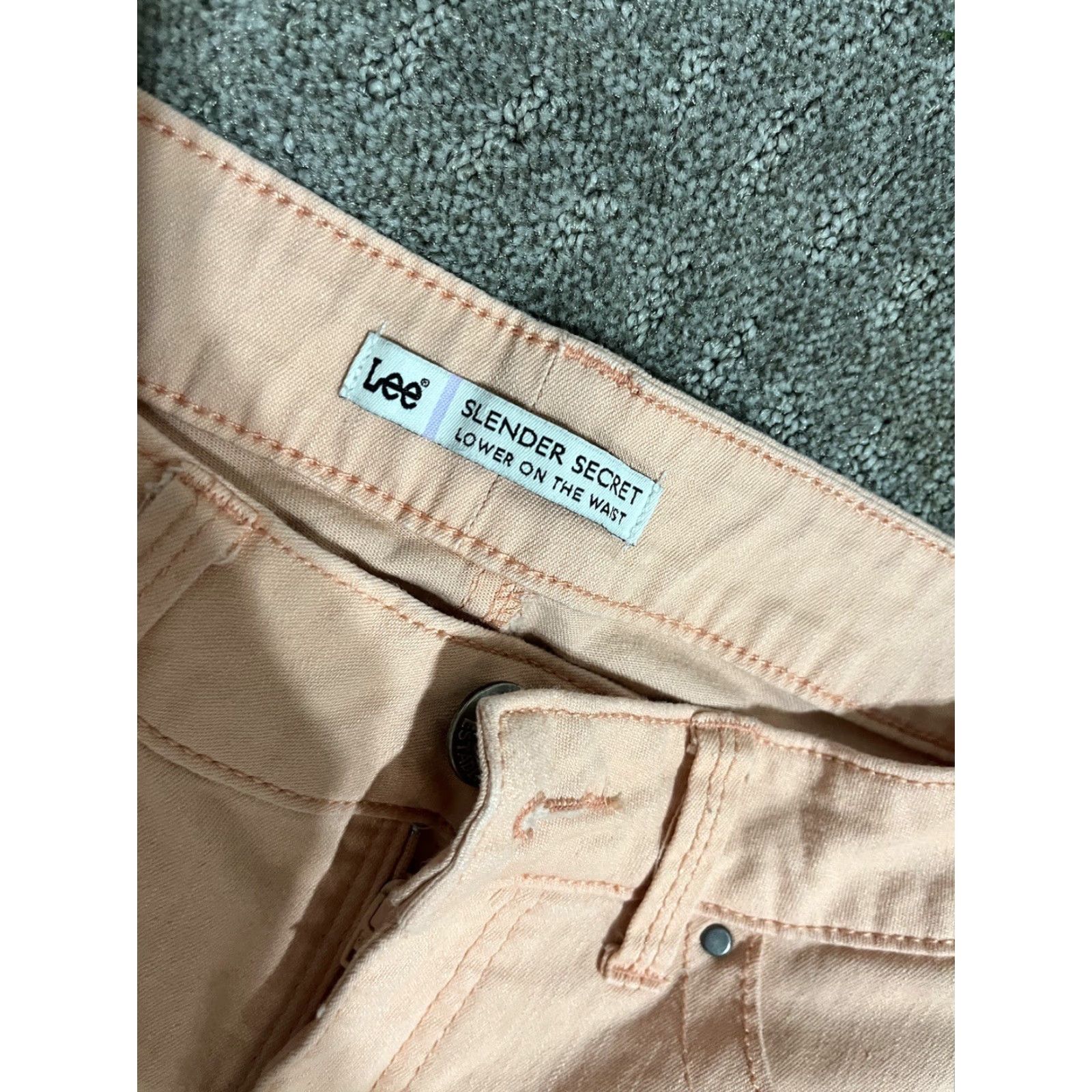 Lee Lee Denim Slender Secret Straight Leg Jeans 6 Petite Pink Stretch Women's Size 30" / US 8 / IT 44 - 4 Thumbnail