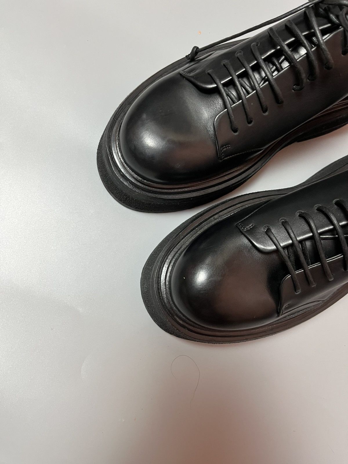 Marsell Marsèll lace up derby leather black shoes Size US 6.5 / IT 36.5 - 5 Thumbnail