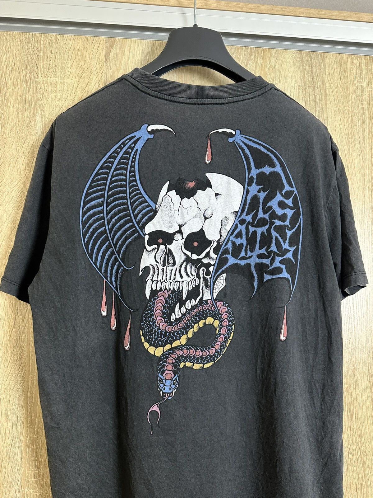 Allsaints 🔥 Allsaints Bat Skull Snake Logo Y2K Art T Shirt Affliction Size US S / EU 44-46 / 1 - 1 Thumbnail