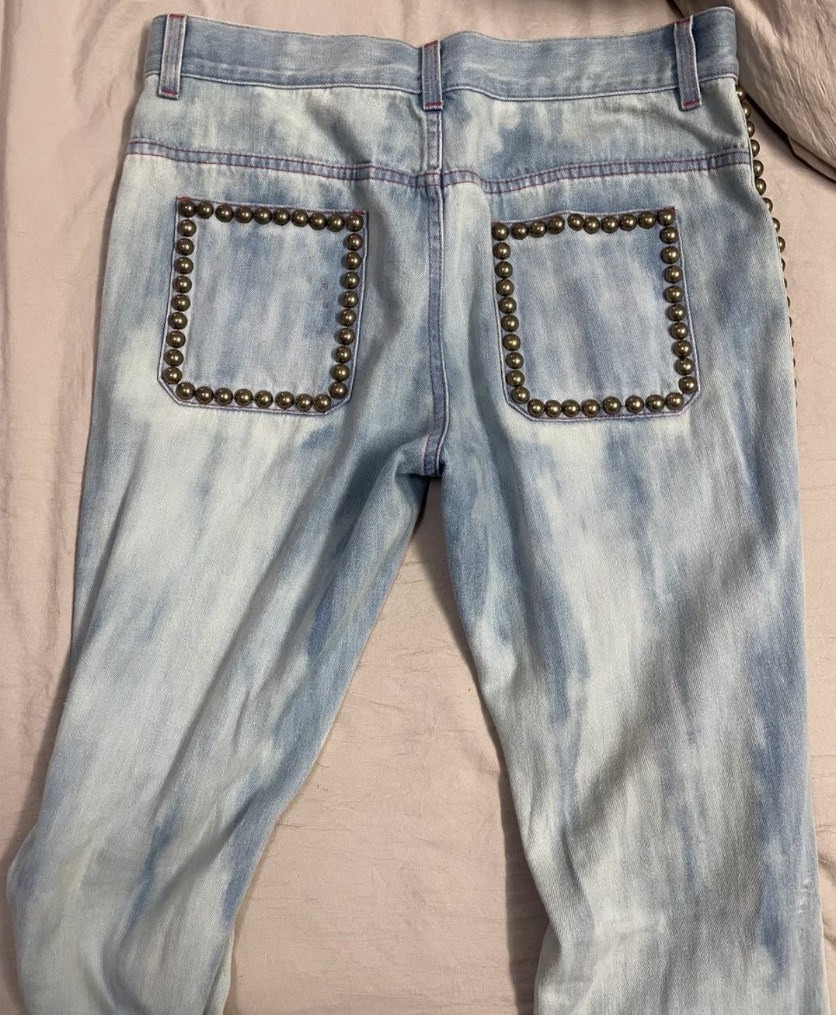 Gucci Gucci 17SS Runway Extra Long Studded Flared Jeans Size 28" / US 6 / IT 42 - 2 Thumbnail