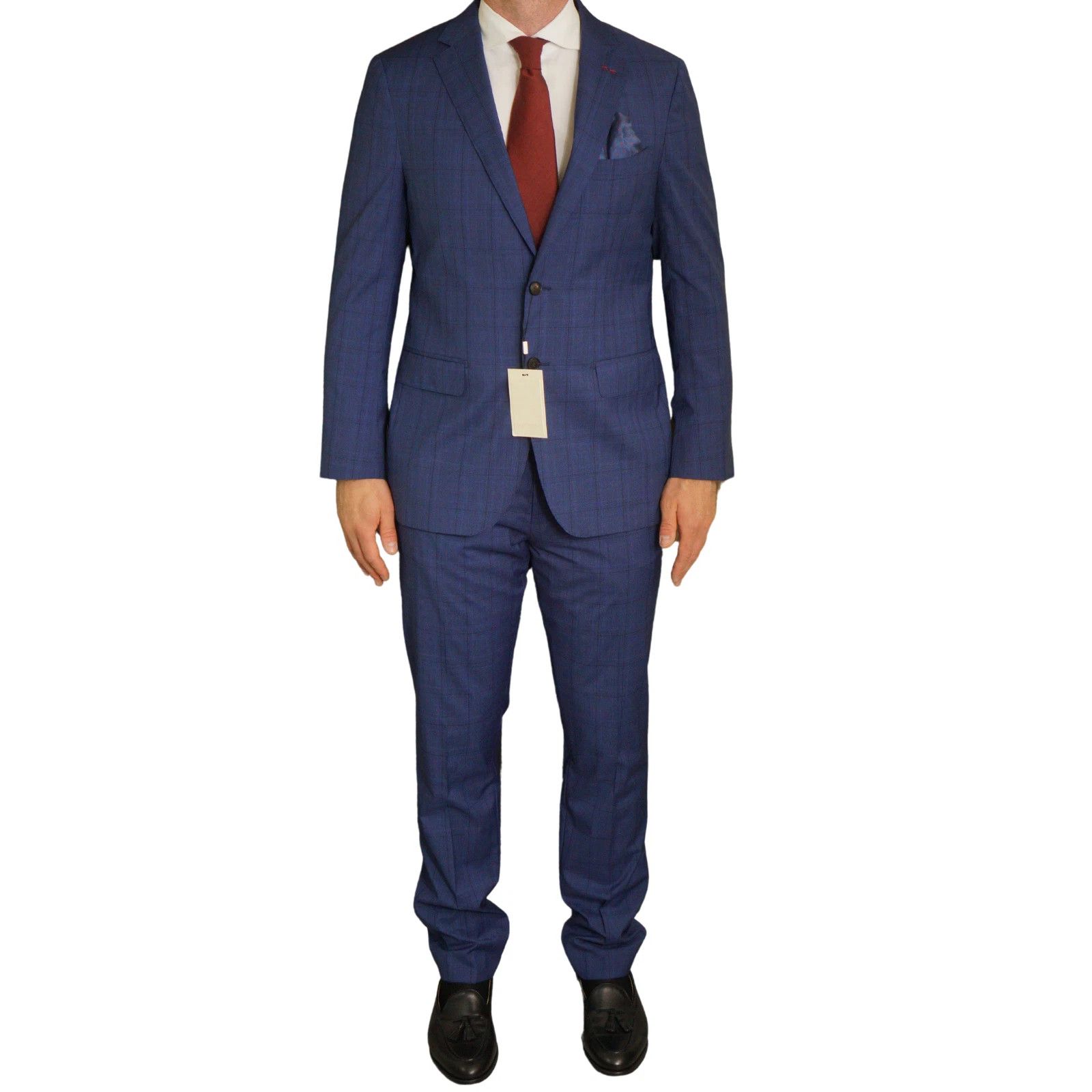 Suitsupply Men Suitsupply Suit Wool Sienna Wool S130 Carlo Barbera US42 Size 42R - 1 Thumbnail