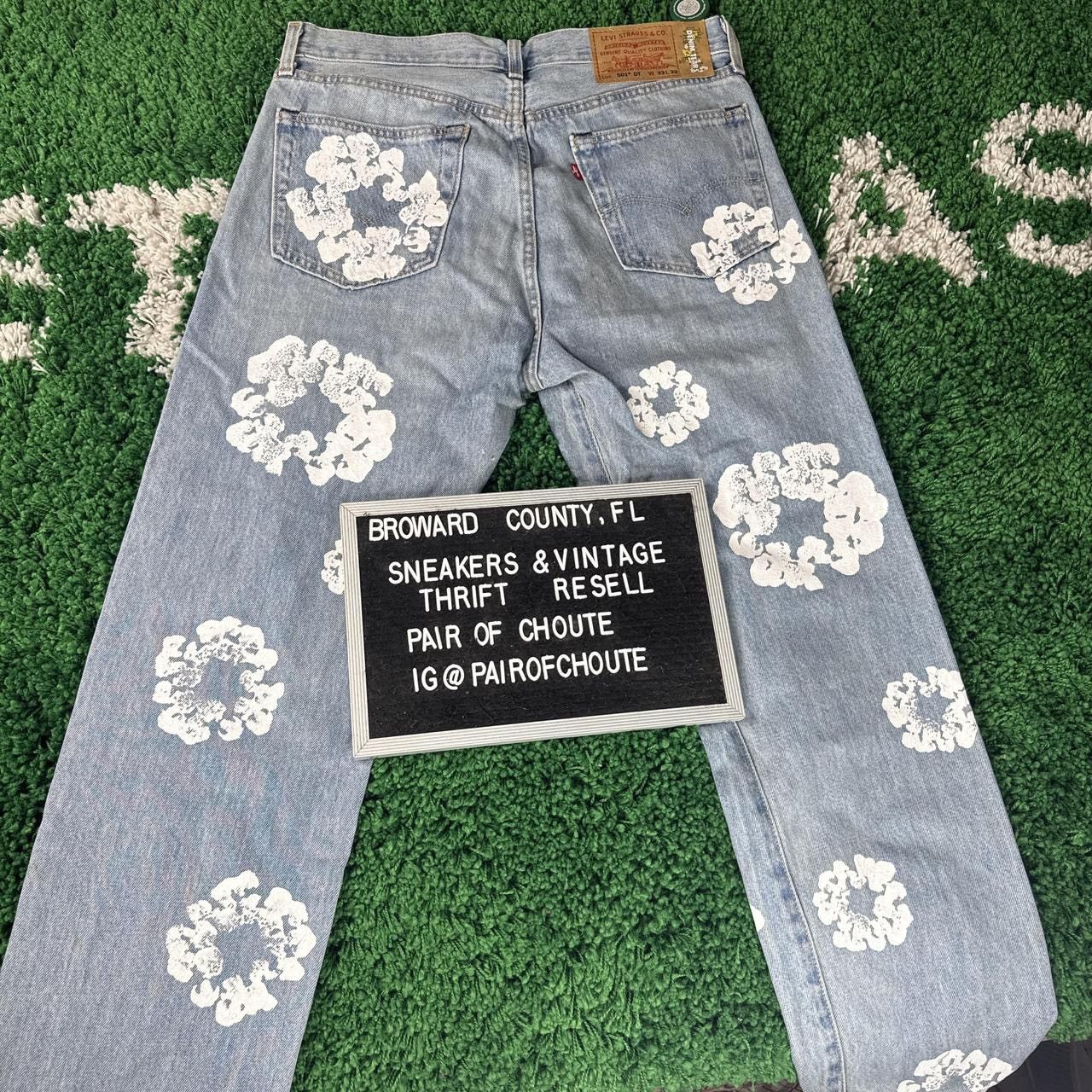 DENIM TEARS Denim Tears x Levi's Cotton Wreath Jean Size US 33 - 2 Thumbnail